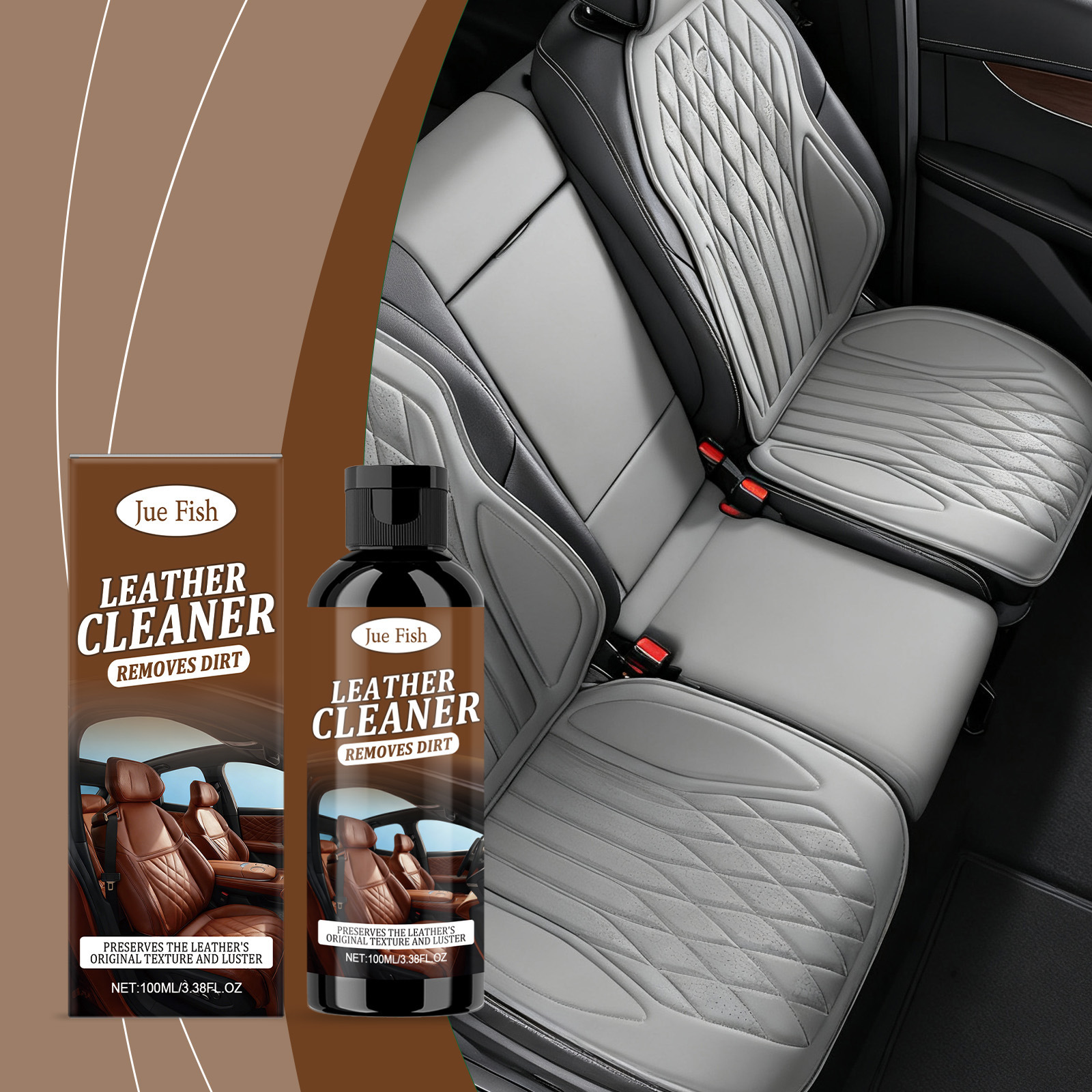 Leather Cleaner Deep Cleaning Stain Remover For Furniture Car Seats Restoration And Shine Daily Care