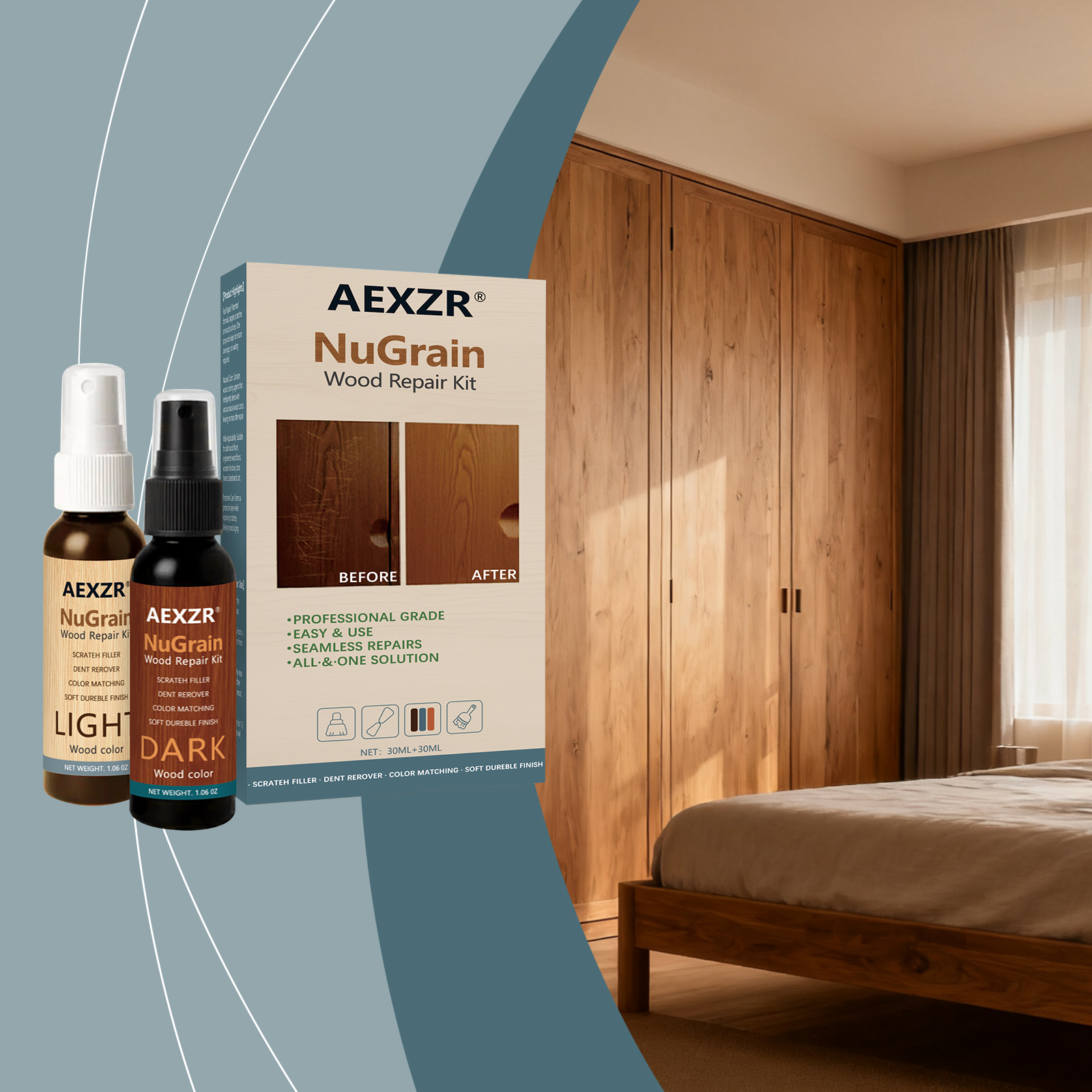 Wood Floor Care Spray Deep Clean Surface Protect Agent Household Indoor Home Flooring Maintenance Liquid