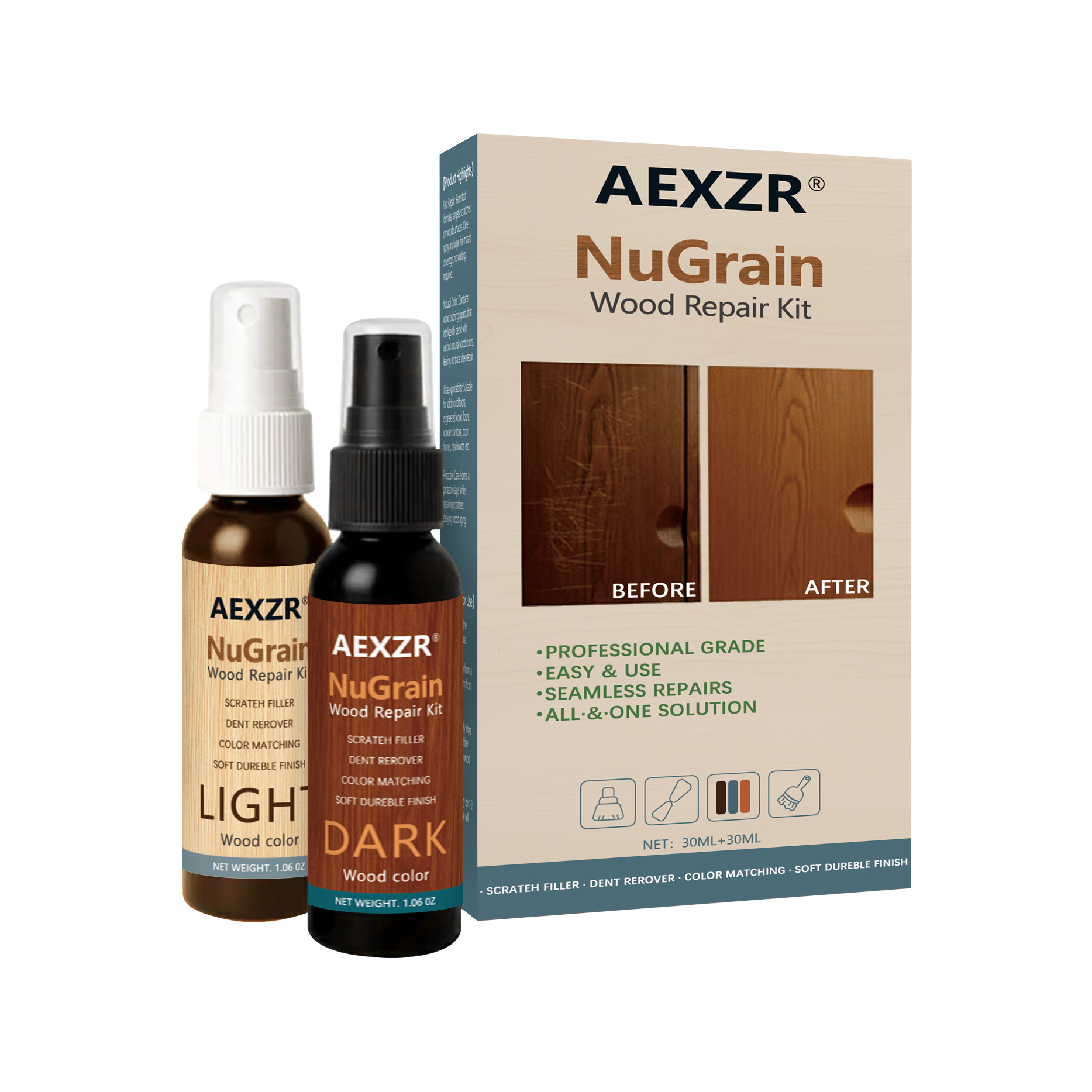 Wood Floor Care Spray Deep Clean Surface Protect Agent Household Indoor Home Flooring Maintenance Liquid