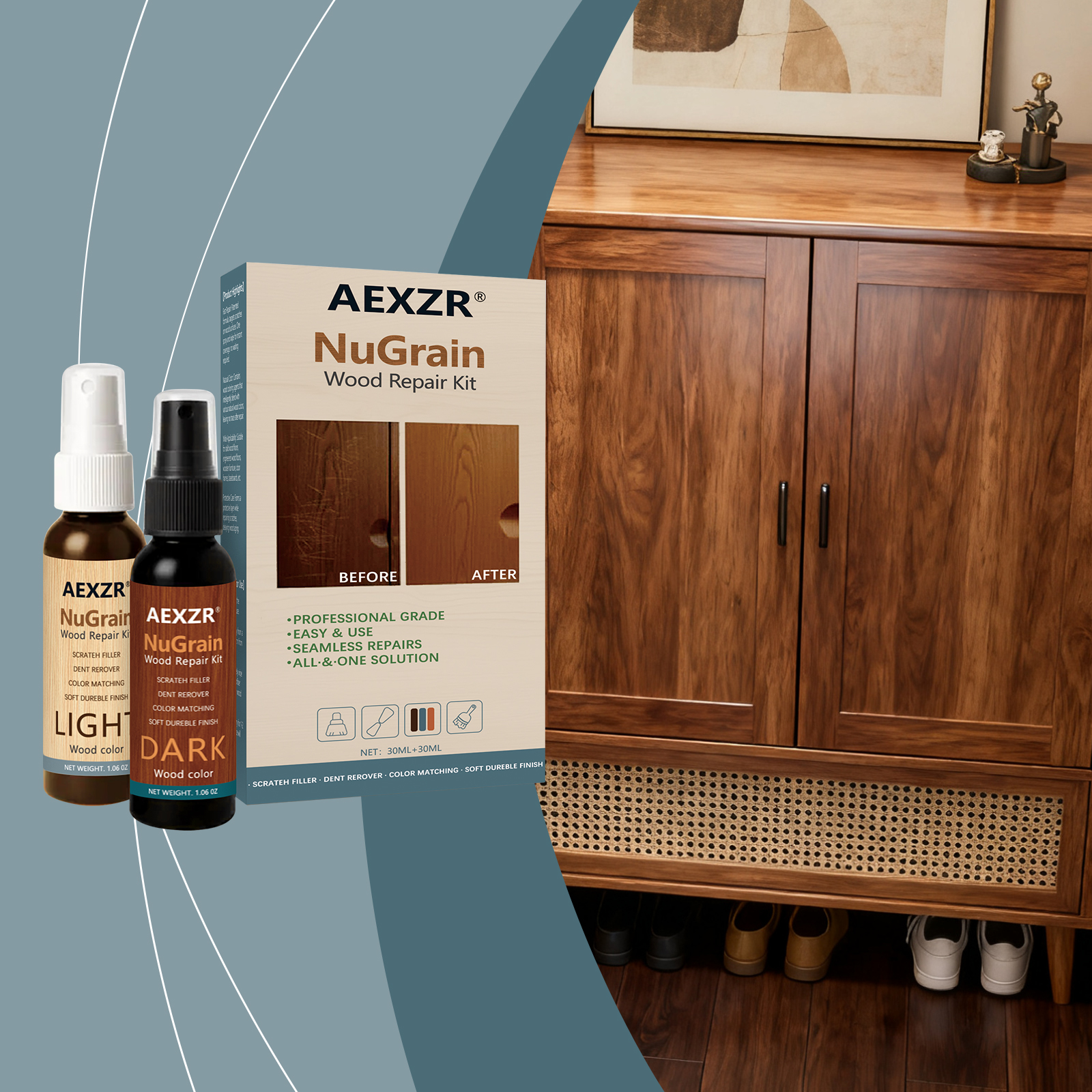 Wood Floor Care Spray Deep Clean Surface Protect Agent Household Indoor Home Flooring Maintenance Liquid
