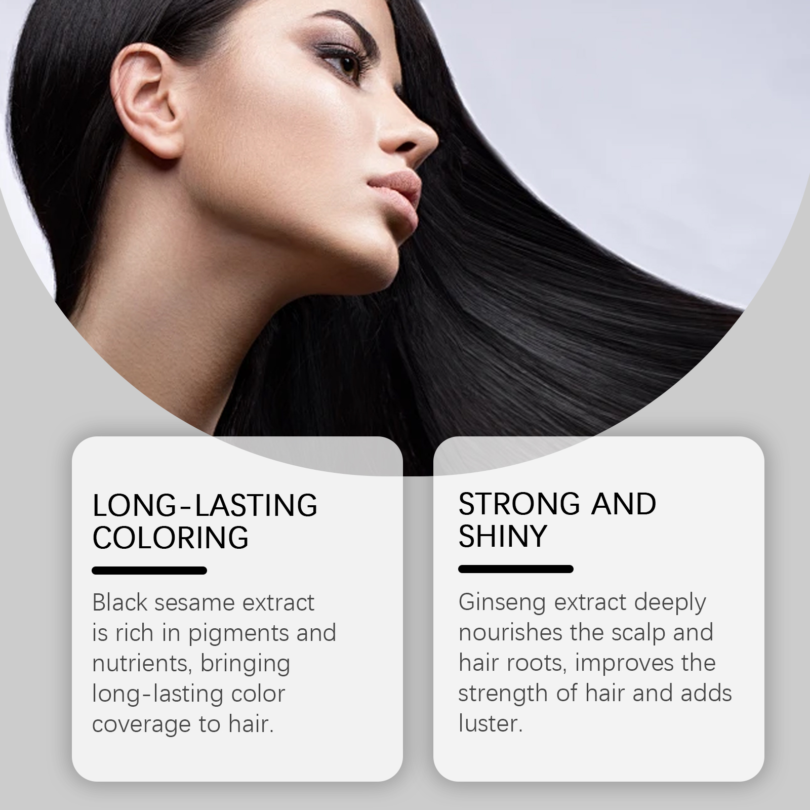 (Brown) Hair Dye Shampoo Light Brown Plant Extract Nourish Mild Easy Coloring Diy Fashion Multi Color Home Hair Care Styling