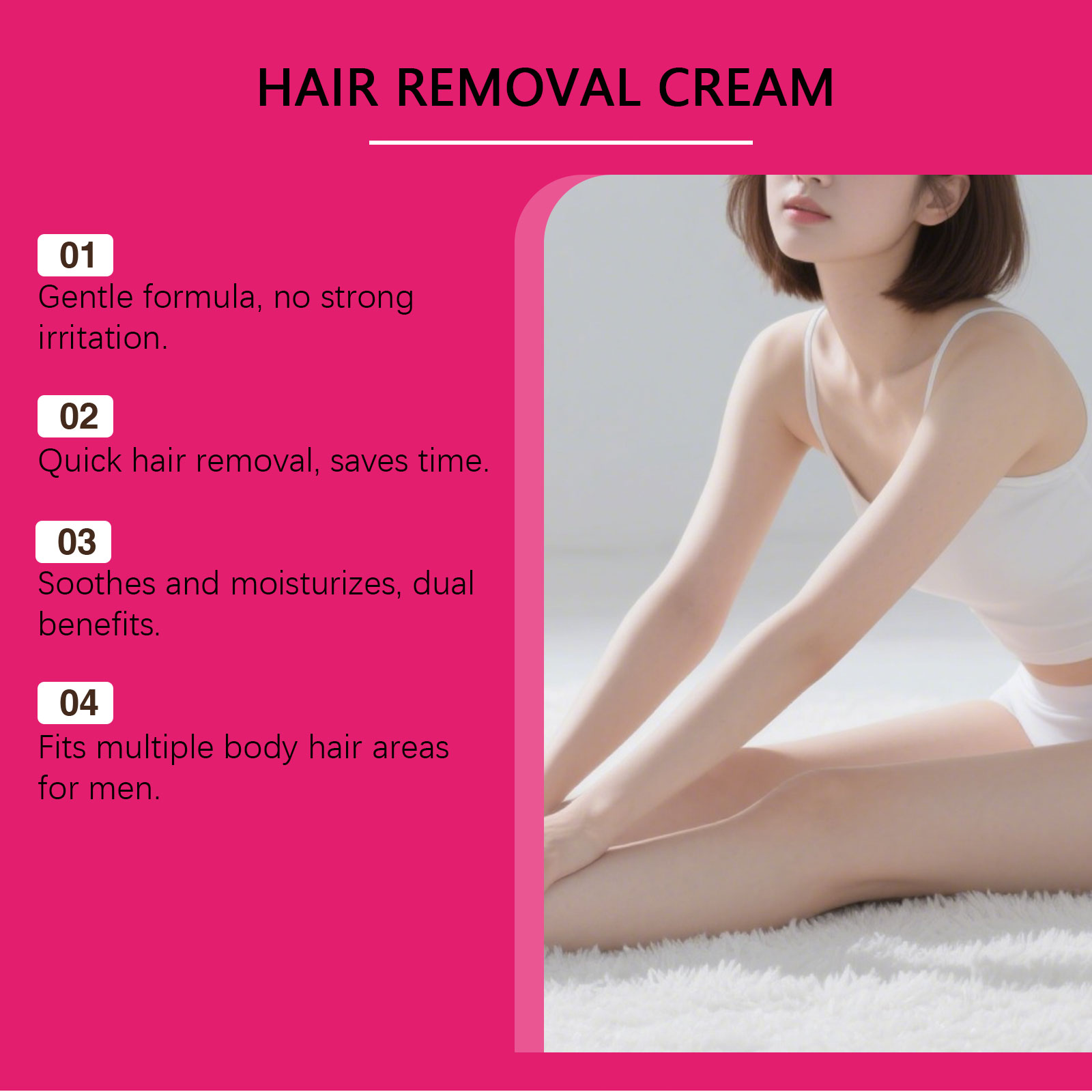 Body Hair Removal Cream Mild Nourishing Repair Beauty Skin Care Preparation For Limb Armpit Whole Body Skin Depilation Treatment Exclusive