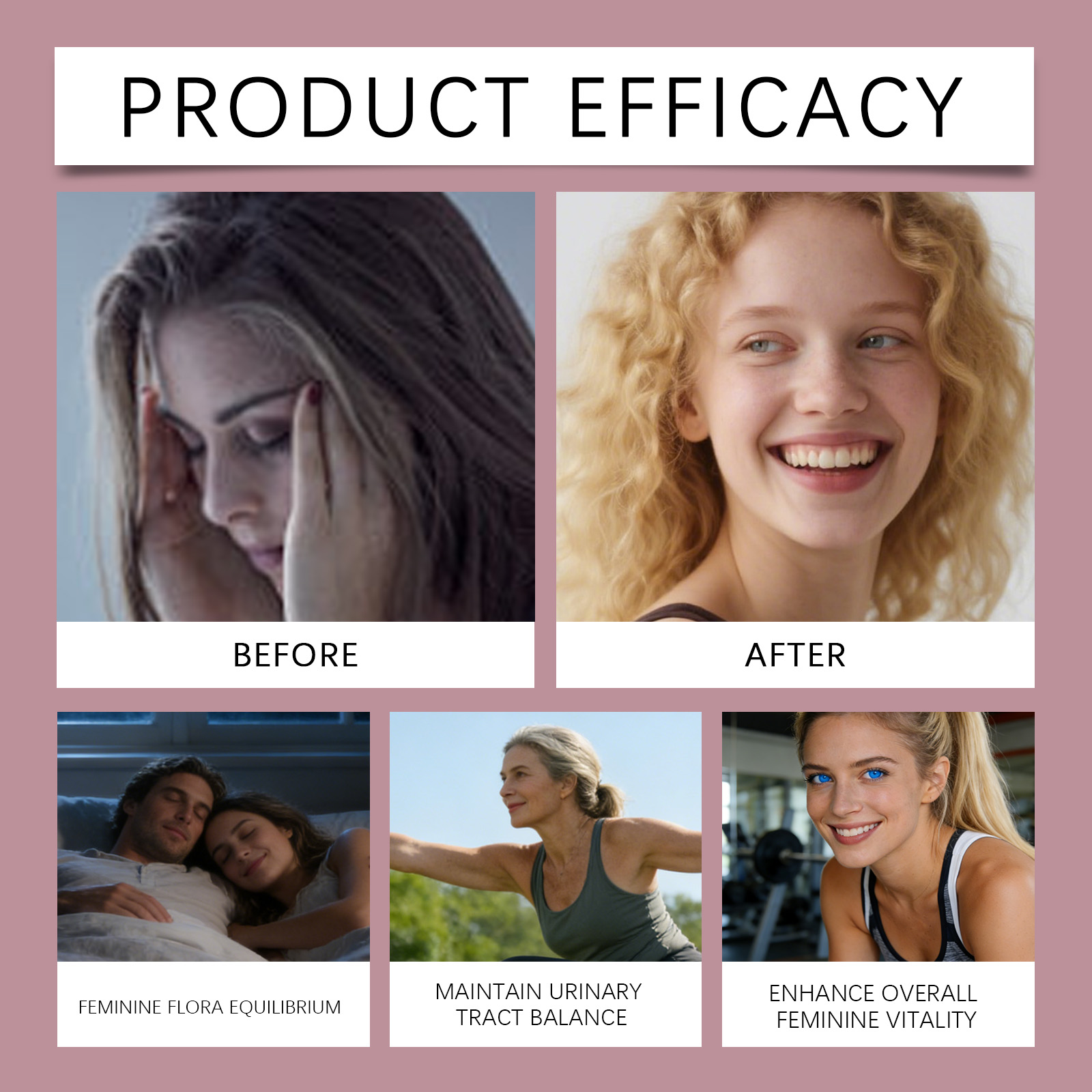 Women Probiotic Capsules Gentle Care Balance Comfort Boost Vitality Supplement For Female Body Health Daily Internal Nourish