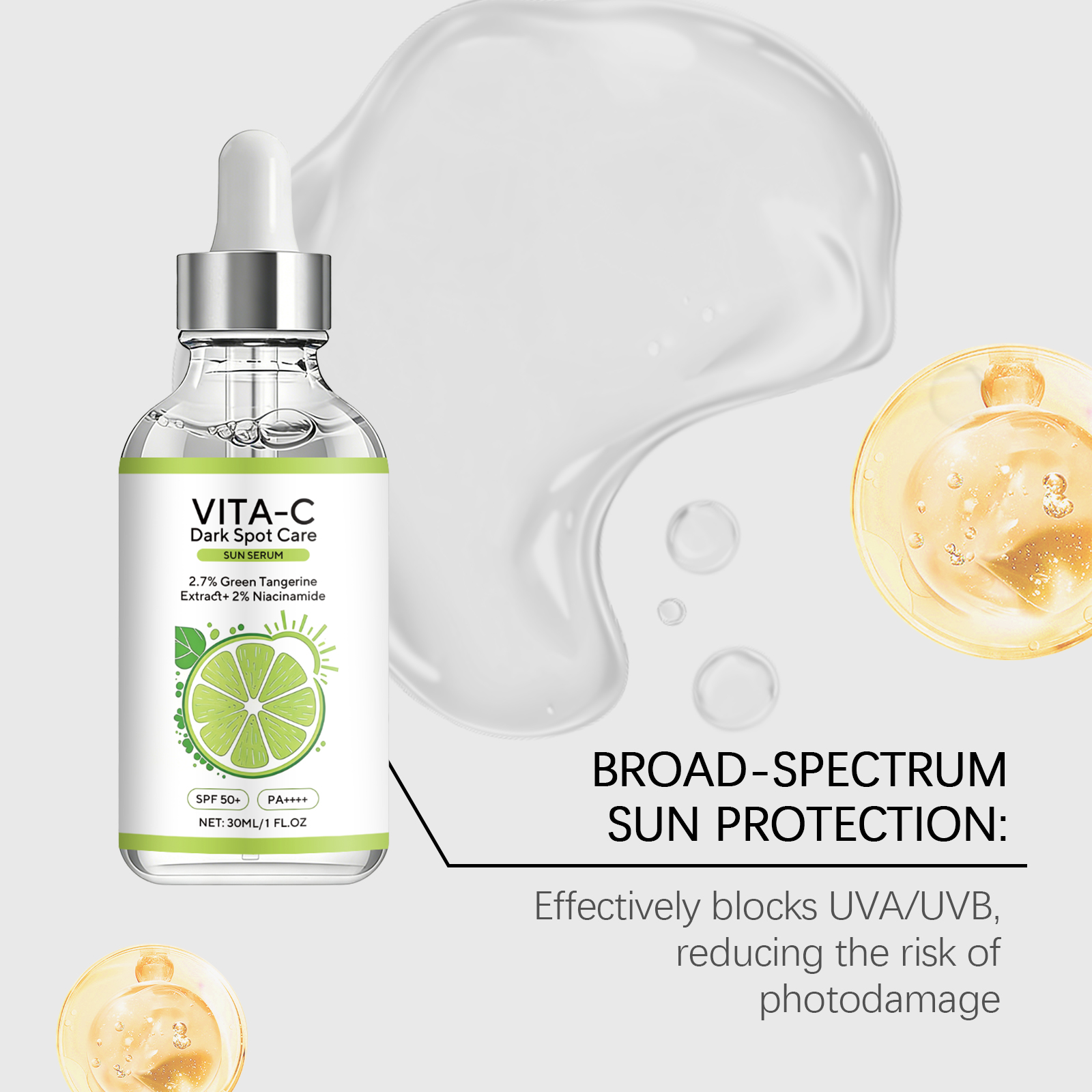 Lime Brightening Protection Essence Fresh Lightweight Hydrating Silky Texture Outdoor Skin Isolation Care
