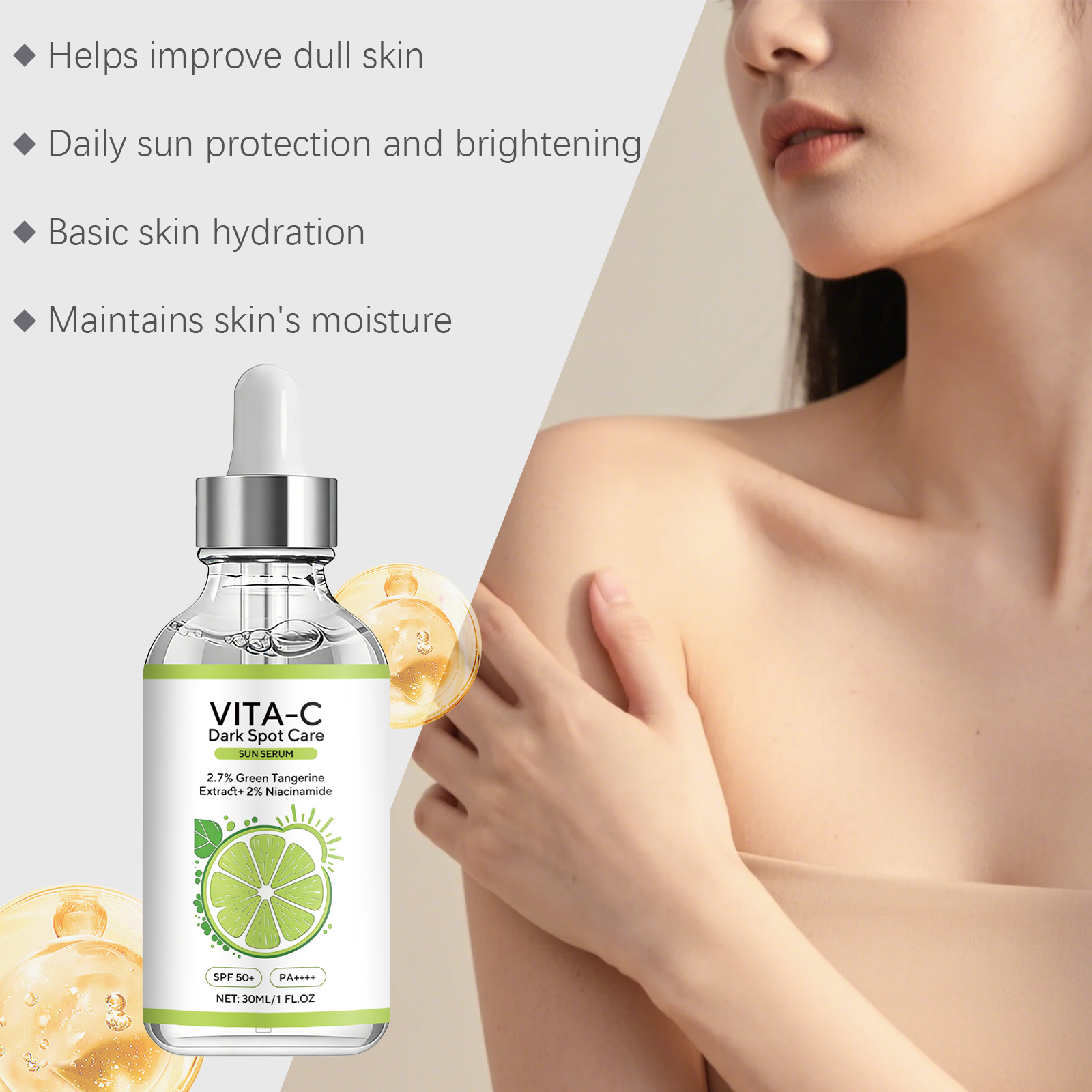 Lime Brightening Protection Essence Fresh Lightweight Hydrating Silky Texture Outdoor Skin Isolation Care