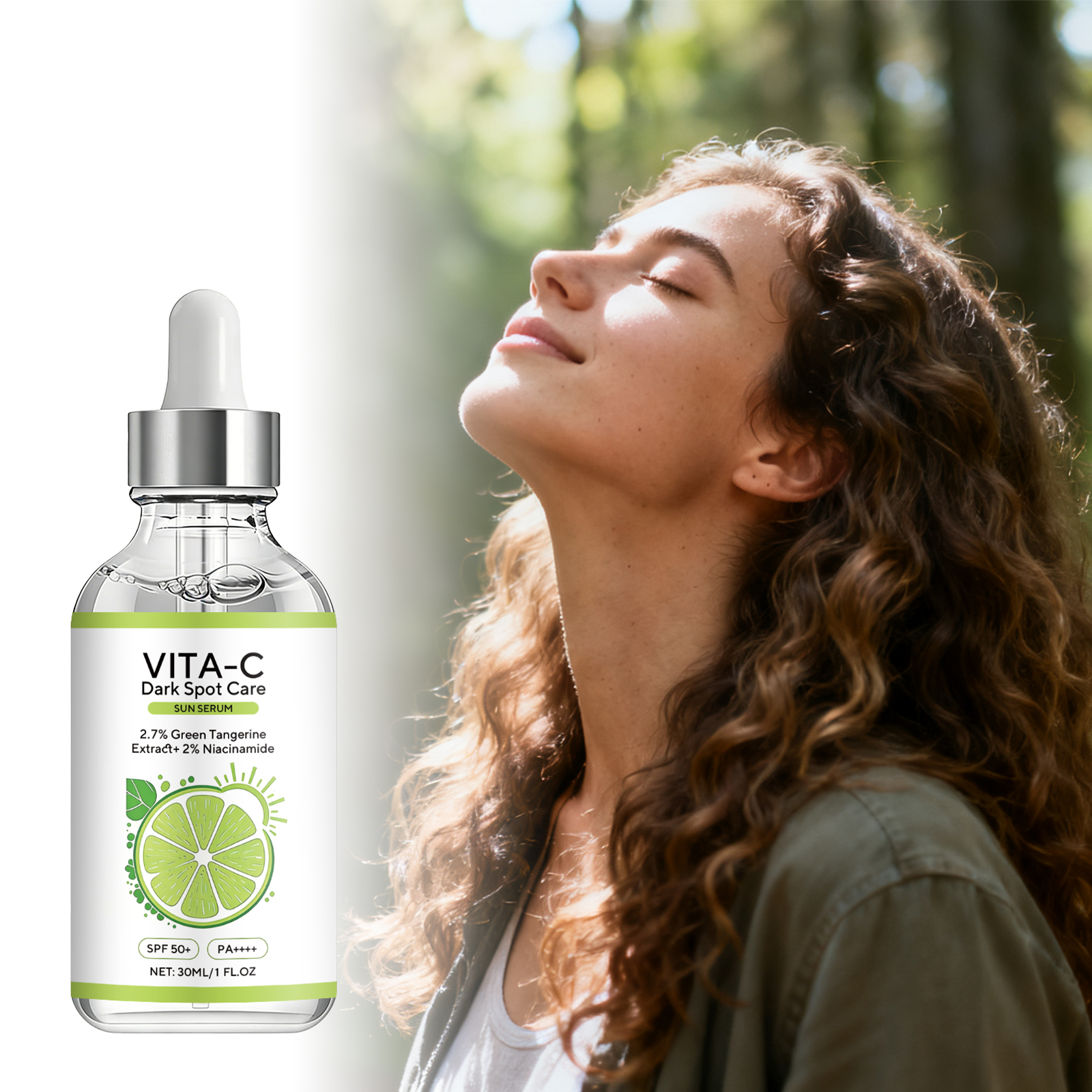 Lime Brightening Protection Essence Fresh Lightweight Hydrating Silky Texture Outdoor Skin Isolation Care