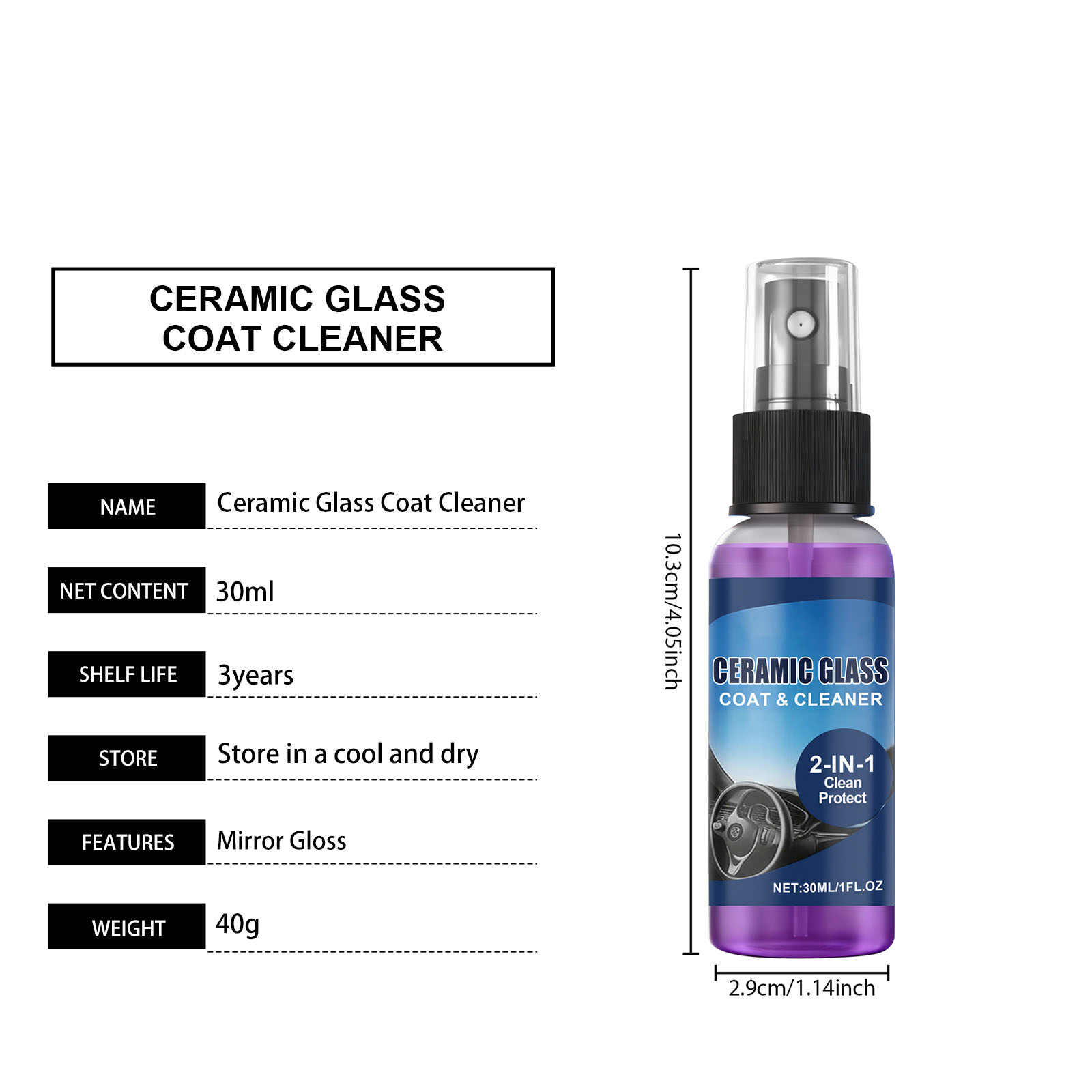 Coating Spray Paint Surface Care Wax Shine Renovate Clean Maintain Bright Polish Coating Agent For Automobile