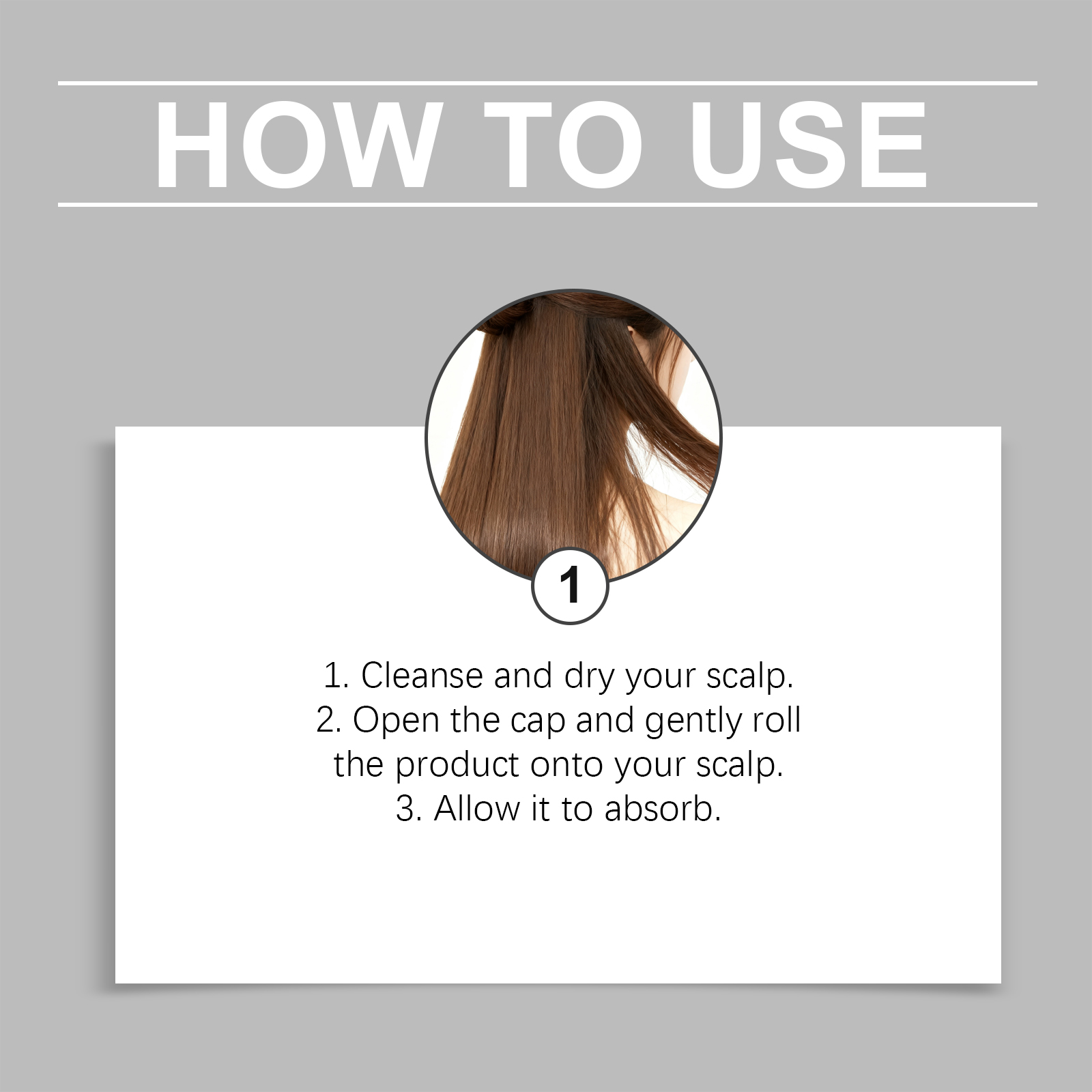 Herbal Hair Care Roller Mild Ingredients Nourish Hair Light Smooth Fresh Non Sticky Daily Hair Maintenance
