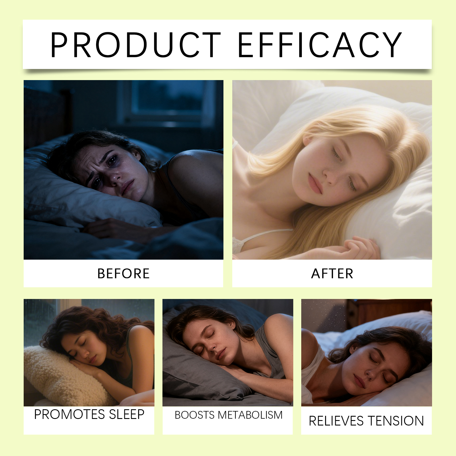Herbal Sleep Essential Oil Mild Botanical Formula Daily Care Night Cozy Sleep Smear Nursing Liquid Soft Natural Extract Gentle Skin Calming Relief