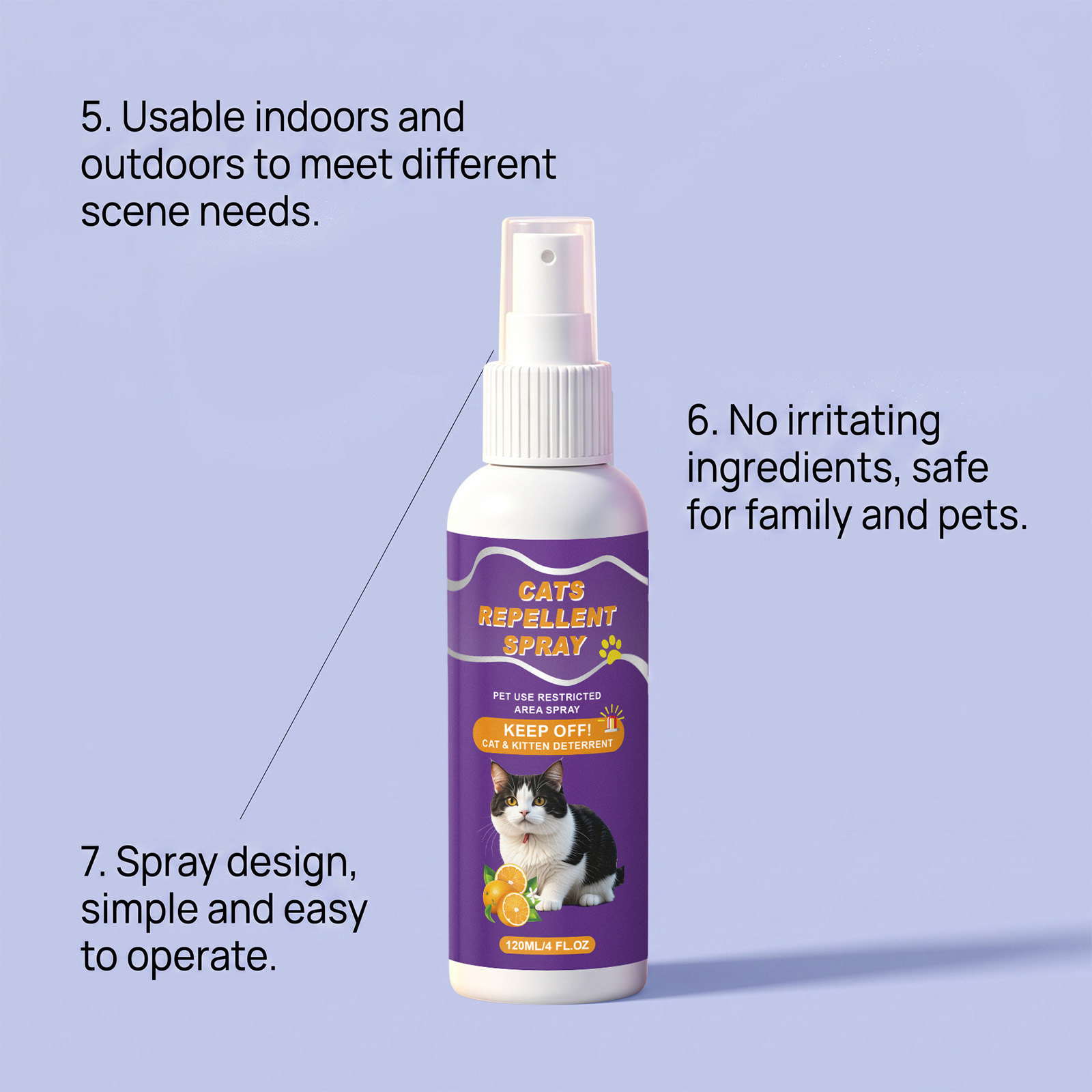 Cat Repellent Spray Daily Mild Convenient Training Indoor Household Furniture Anti Pet Scratch Bite