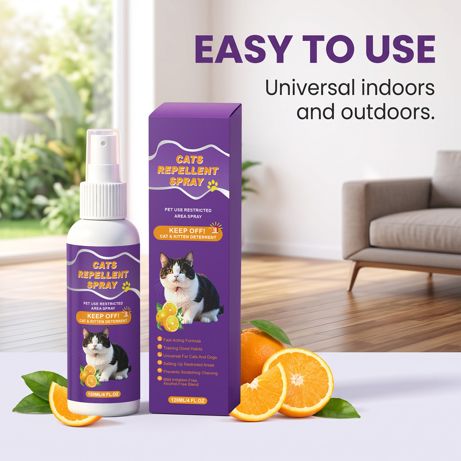 Cat Repellent Spray Daily Mild Convenient Training Indoor Household Furniture Anti Pet Scratch Bite