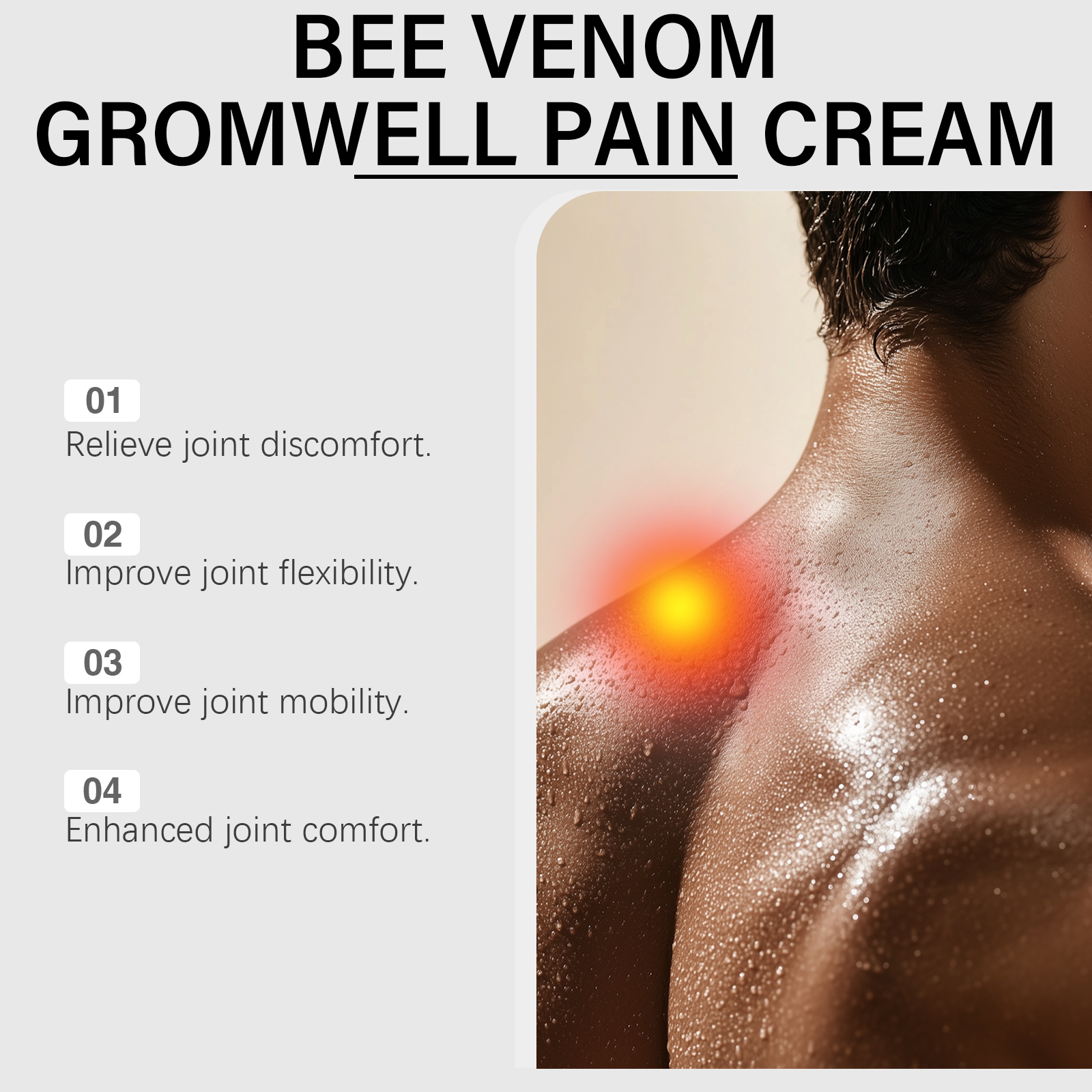 Joint Care Cream Moist Soft Fresh Light Relax Elbow Waist Joint Daily Massage Care