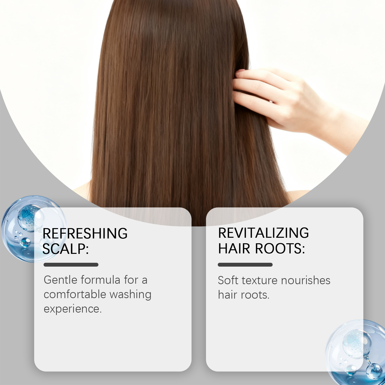 Revitalizing Shiny Hair Shampoo Mild Hydrating Smooth Bright Scalp Cleansing Daily Hair Care
