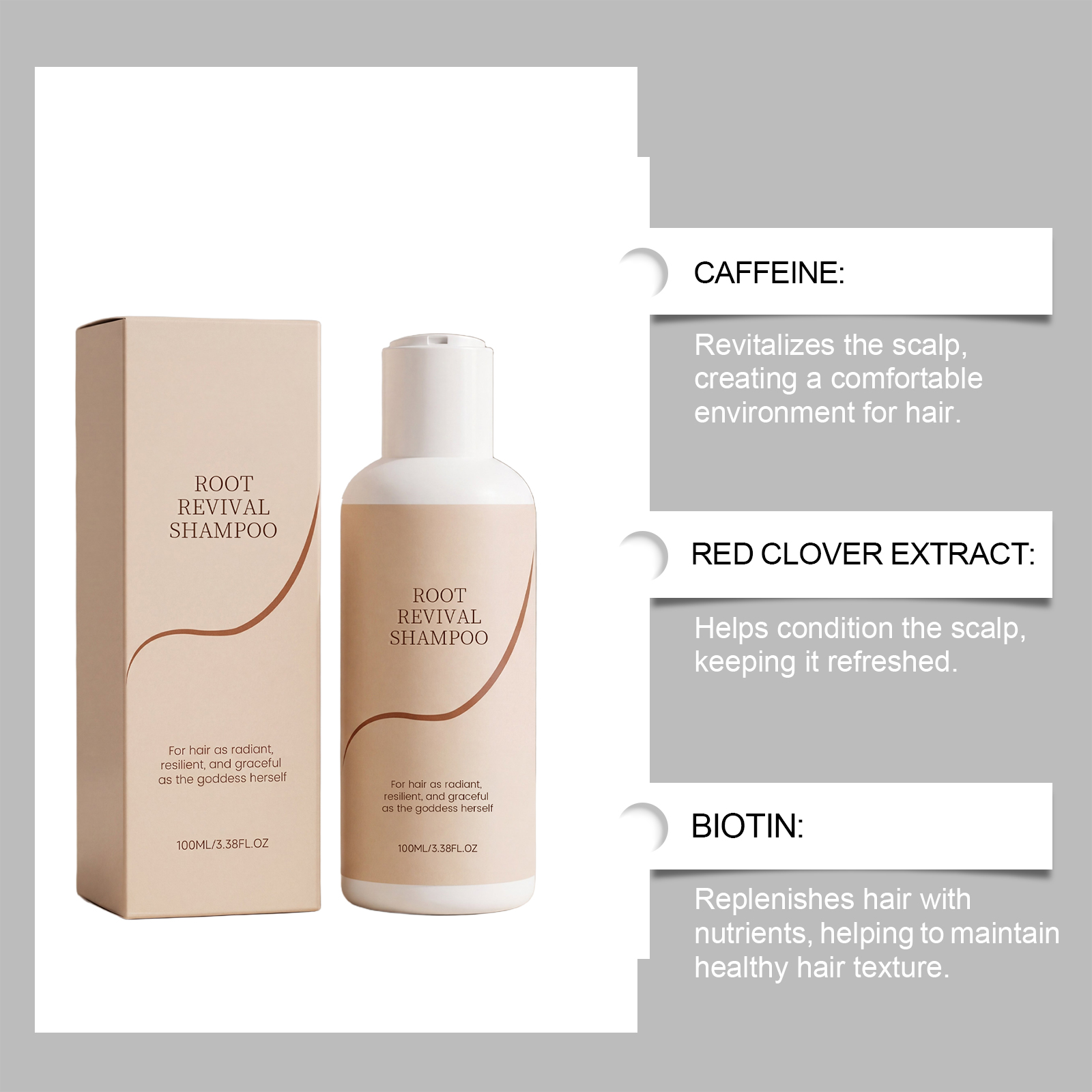 Revitalizing Shiny Hair Shampoo Mild Hydrating Smooth Bright Scalp Cleansing Daily Hair Care