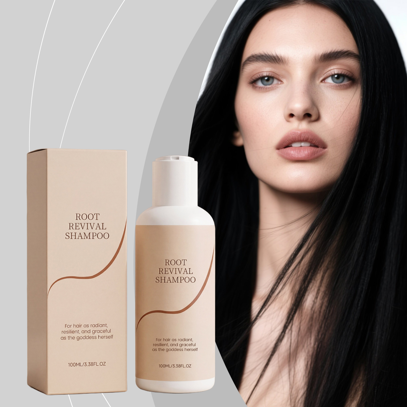 Revitalizing Shiny Hair Shampoo Mild Hydrating Smooth Bright Scalp Cleansing Daily Hair Care