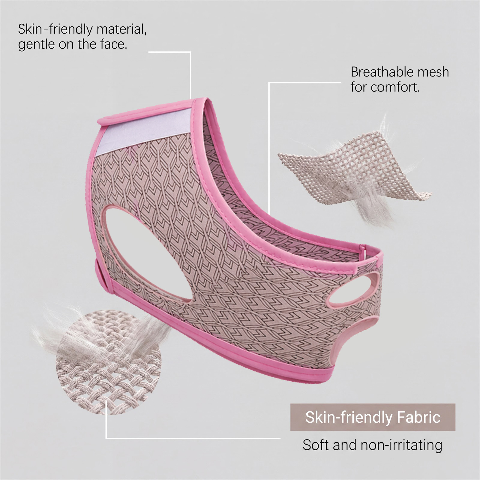 Soft Face Mask Breathable Skin Friendly Material Fit Facial Skin Comfort Non Tight Portable Daily Skin Care
