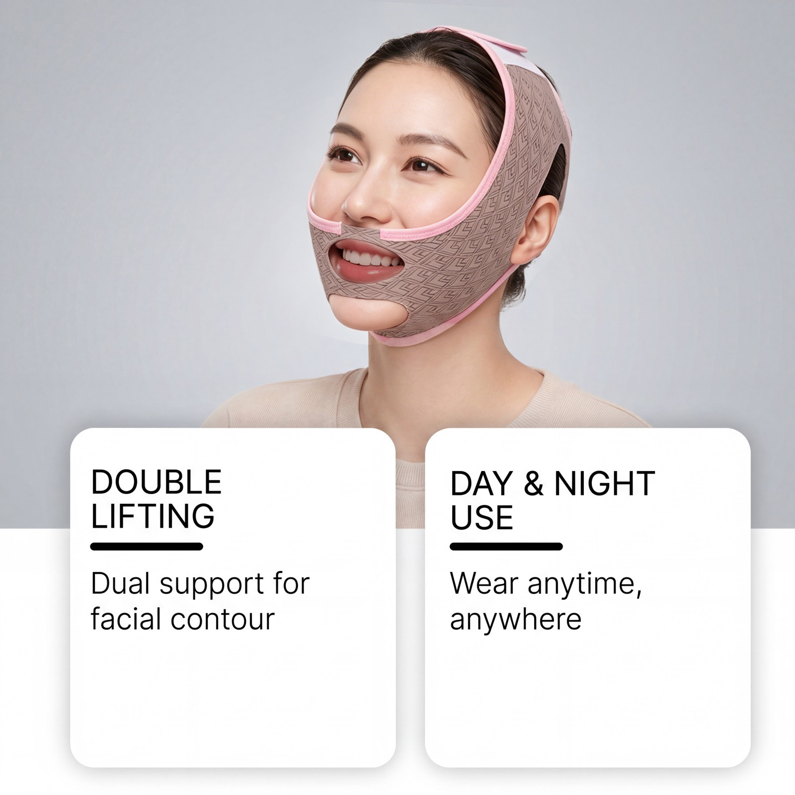 Soft Face Mask Breathable Skin Friendly Material Fit Facial Skin Comfort Non Tight Portable Daily Skin Care