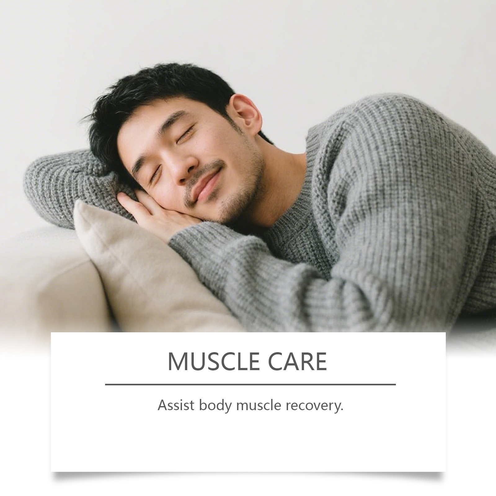 Magnesium Glycinate Gummy Gentle Ingredients Care Muscles Bones Night Sleep Support Relax Mood Health Supplement