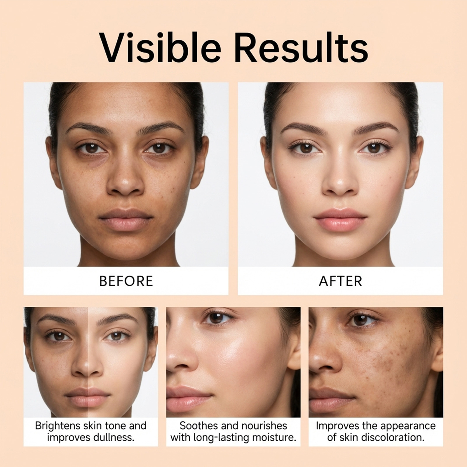 Brightening Moisturizing Lotion Mild Hydrating Nourishing Lightening Replenishing Protective Facial Daily Skin Care Cream