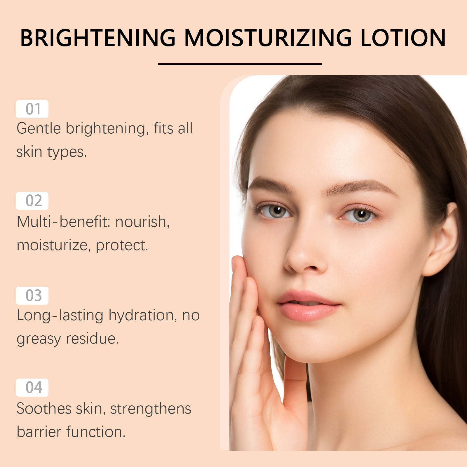 Brightening Moisturizing Lotion Mild Hydrating Nourishing Lightening Replenishing Protective Facial Daily Skin Care Cream
