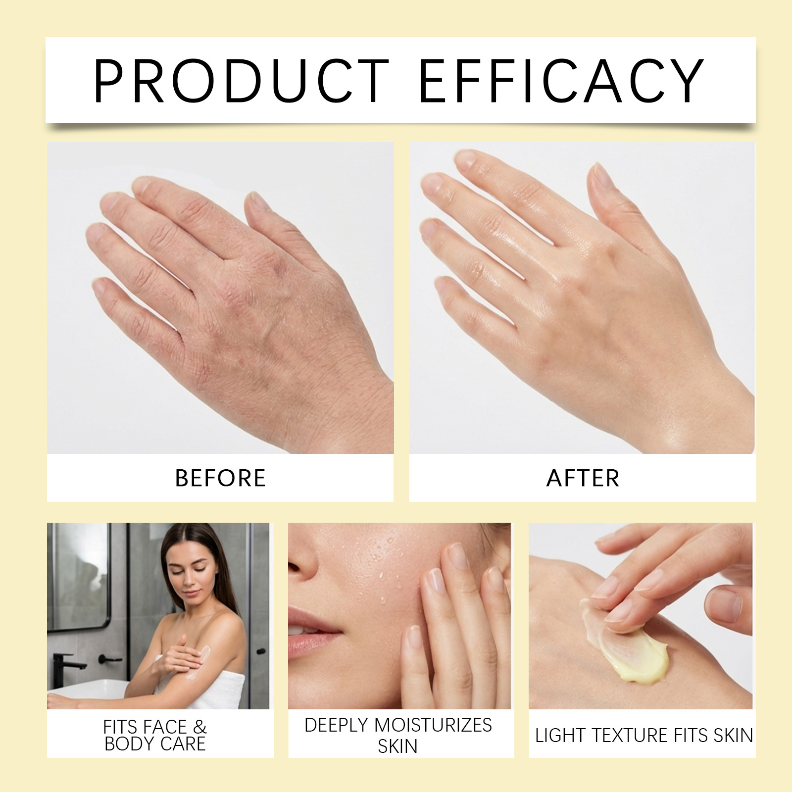 Tallow Skin Ointment Mild Moist Hydrate Soft Smooth Bright Comfort Whole Body Skin Care Cream