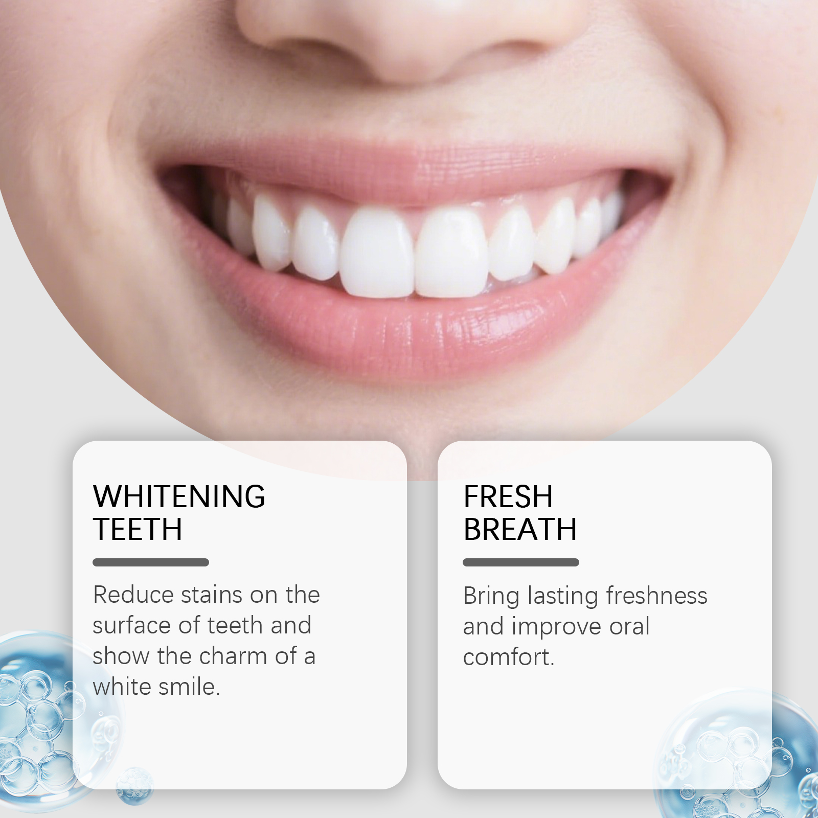 Whitening Dental Mousse Gentle Cleansing Protect Clean Teeth Daily Fresh Comfort Oral Care