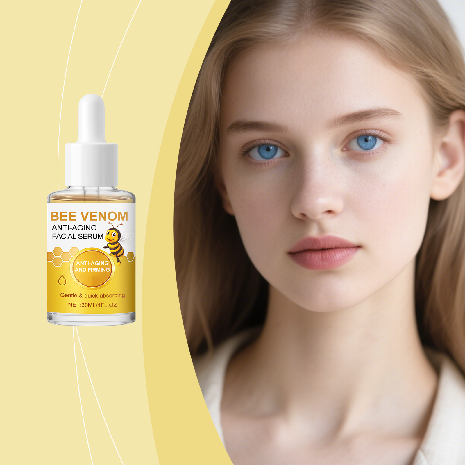 Bee Venom Moisturizing Essence Hydrating Nourishing Facial Skin Brightening Soft Refreshing Care Liquid