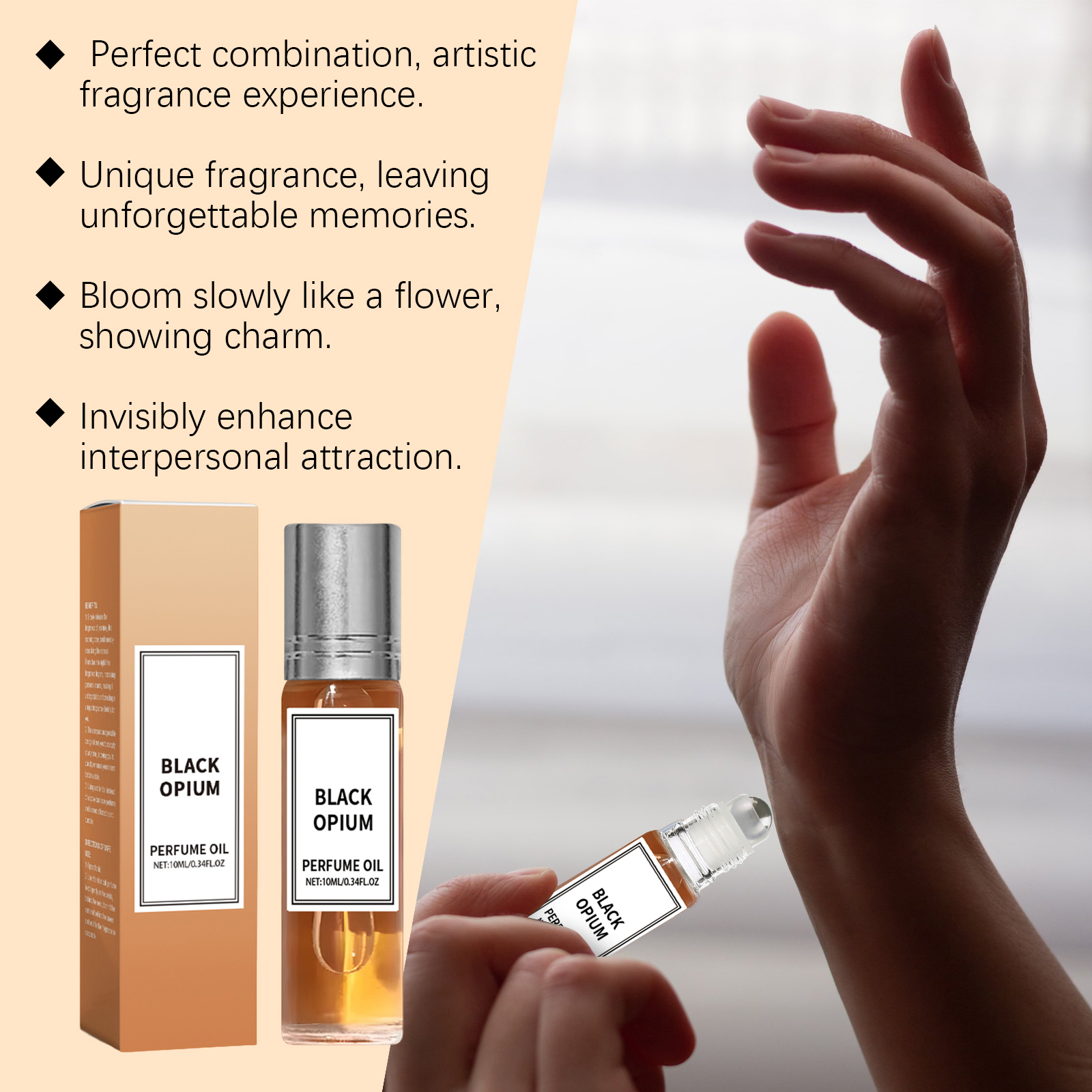 Yellow Jasmine Fragrance Water Long Lasting Portable Design Wrist Neck Niche Light Fragrance Fresh Atmosphere Perfume