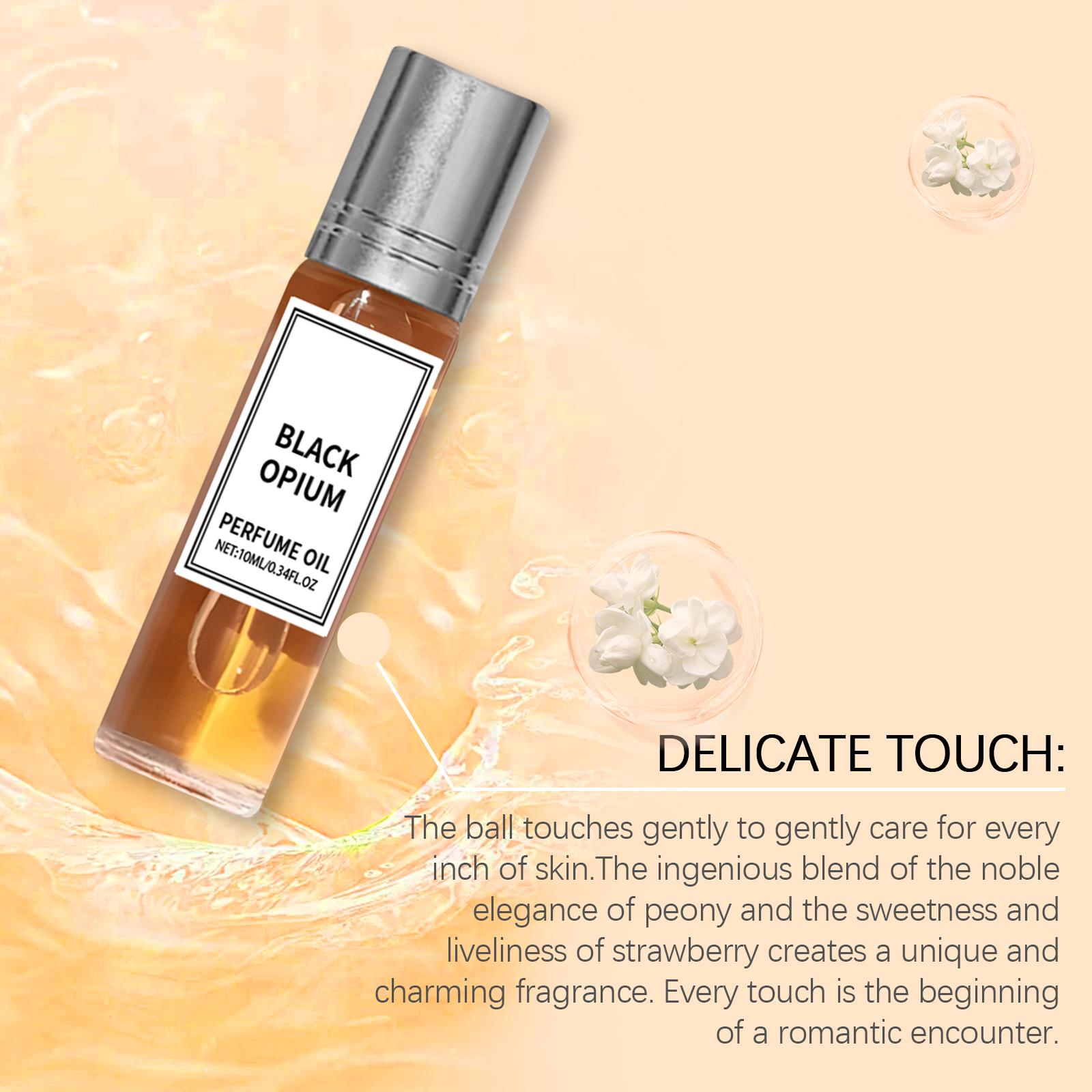 Yellow Jasmine Fragrance Water Long Lasting Portable Design Wrist Neck Niche Light Fragrance Fresh Atmosphere Perfume