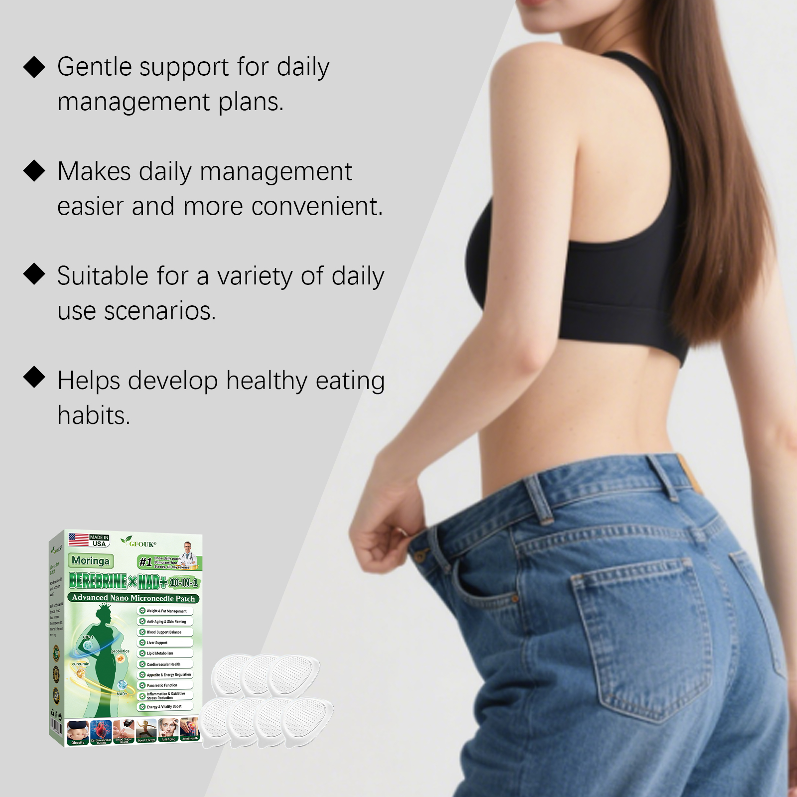 Body Care Patch Comfortable Fitting Skin Daily Activity Figure Beautiful Care Patch Piece