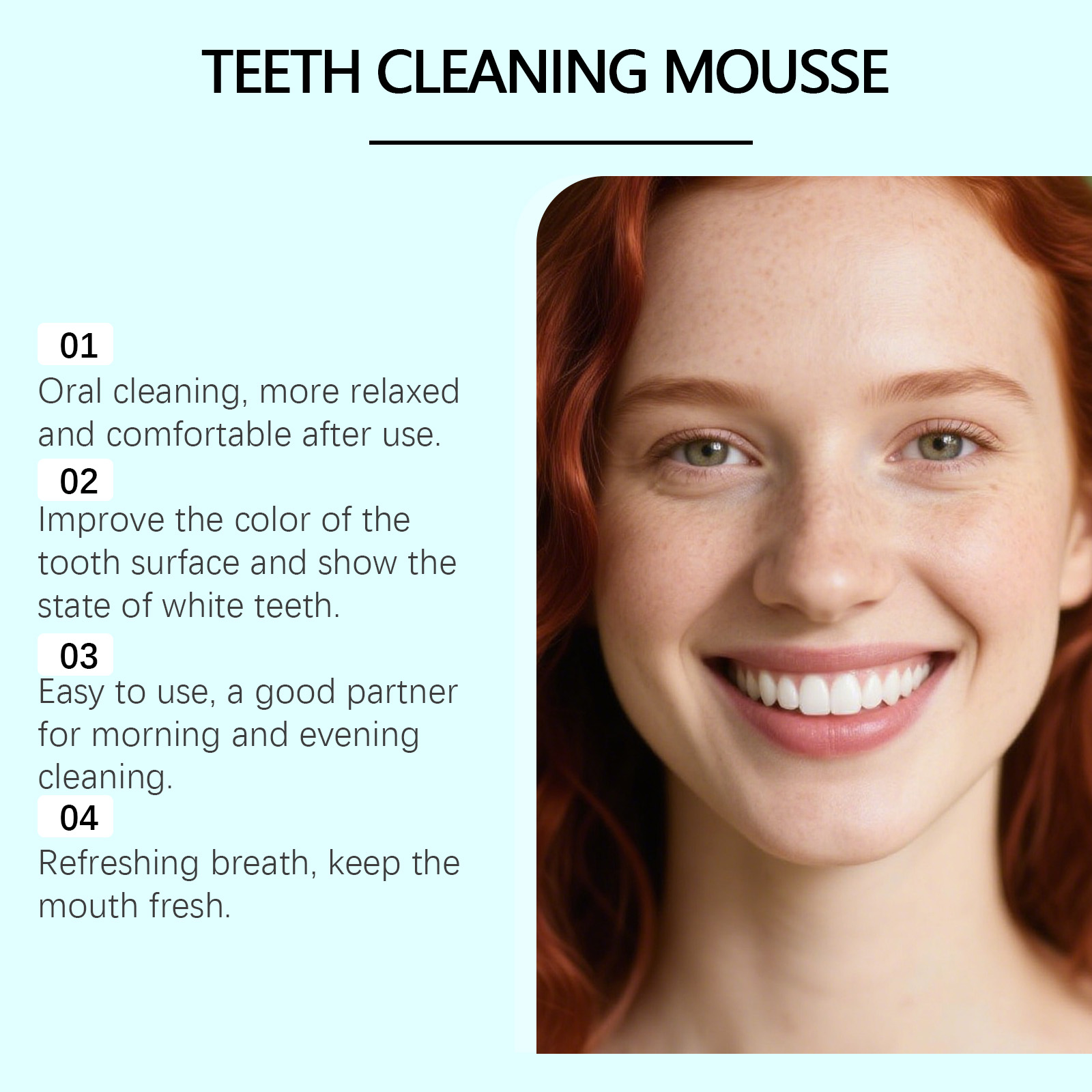 Mousse Toothpaste Fresh Mint Mild Clean Teeth Pure Mouth Portable Gentle Daily Care