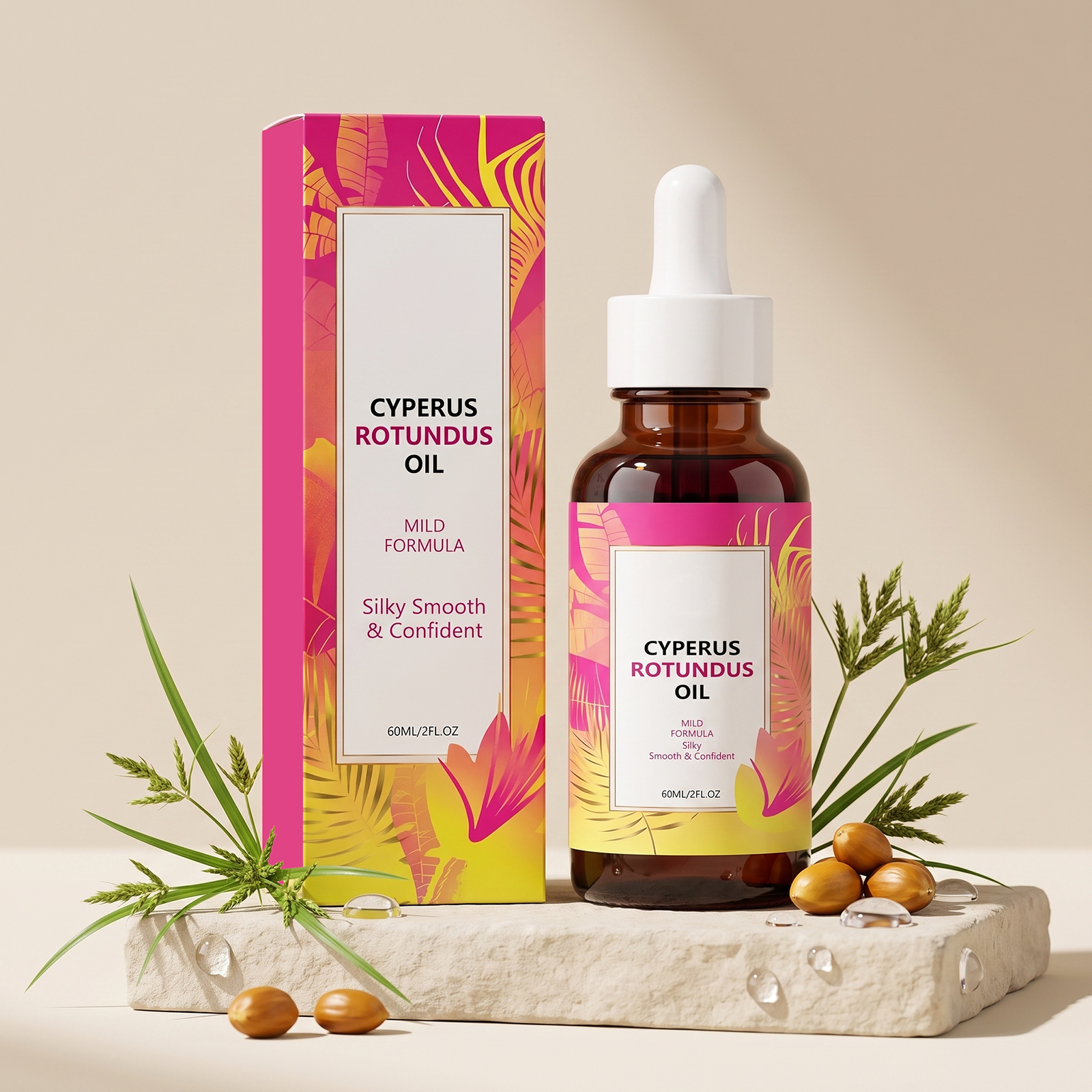 Cyperus Oil Soft Skin Delicate Moist Rough Care Mild Gentle Fresh Nonsticky Texture Nursing