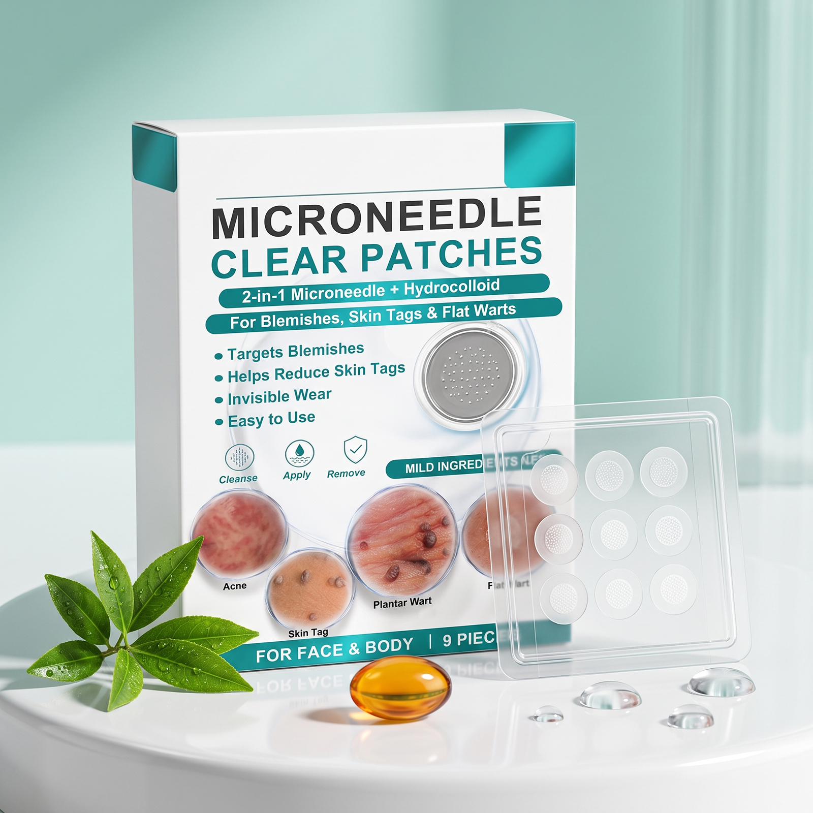 Skin Care Patch Mild Formula Skin Friendly Breathable Clean Body Skin Smooth Comfort Care Patch