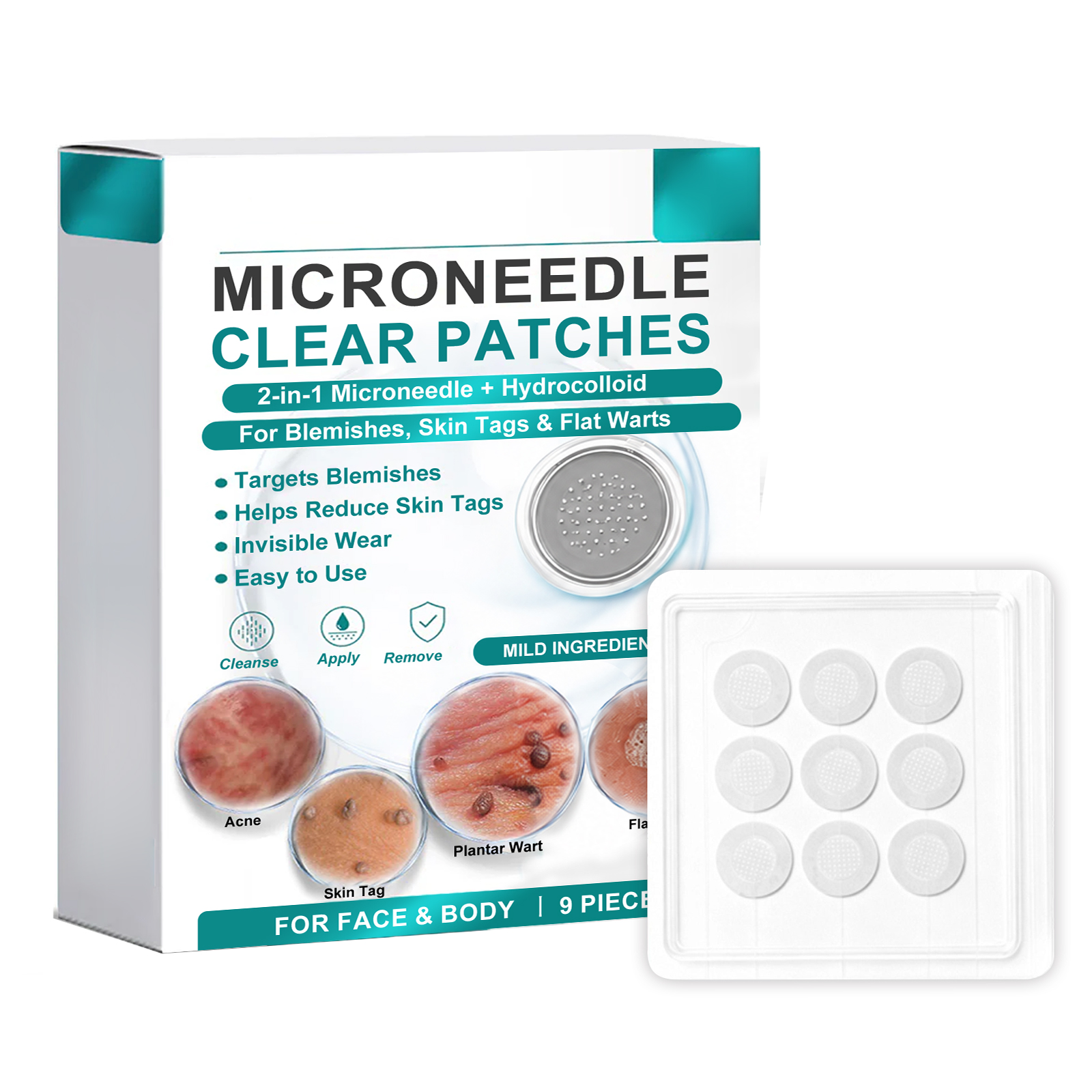 Skin Care Patch Mild Formula Skin Friendly Breathable Clean Body Skin Smooth Comfort Care Patch