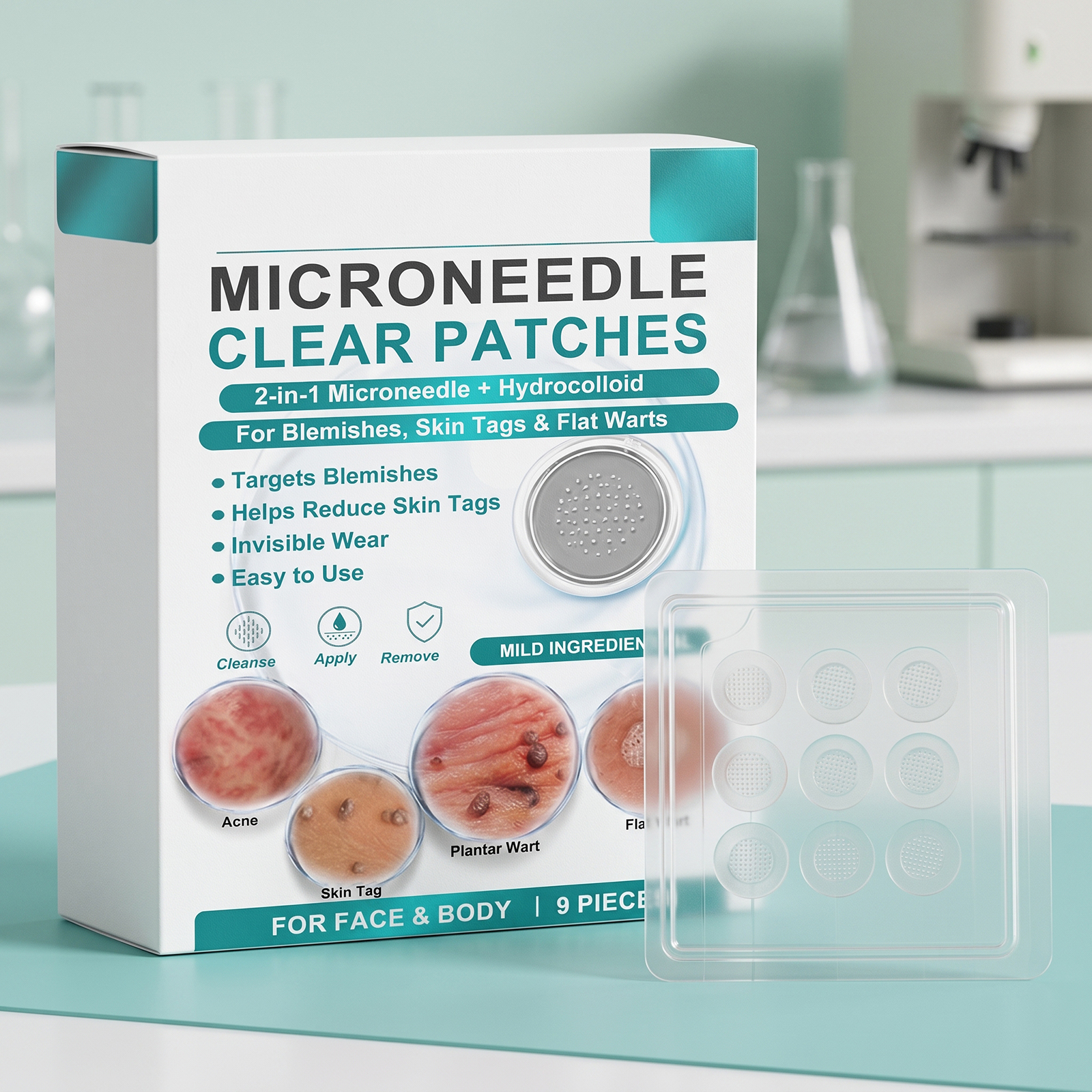 Skin Care Patch Mild Formula Skin Friendly Breathable Clean Body Skin Smooth Comfort Care Patch