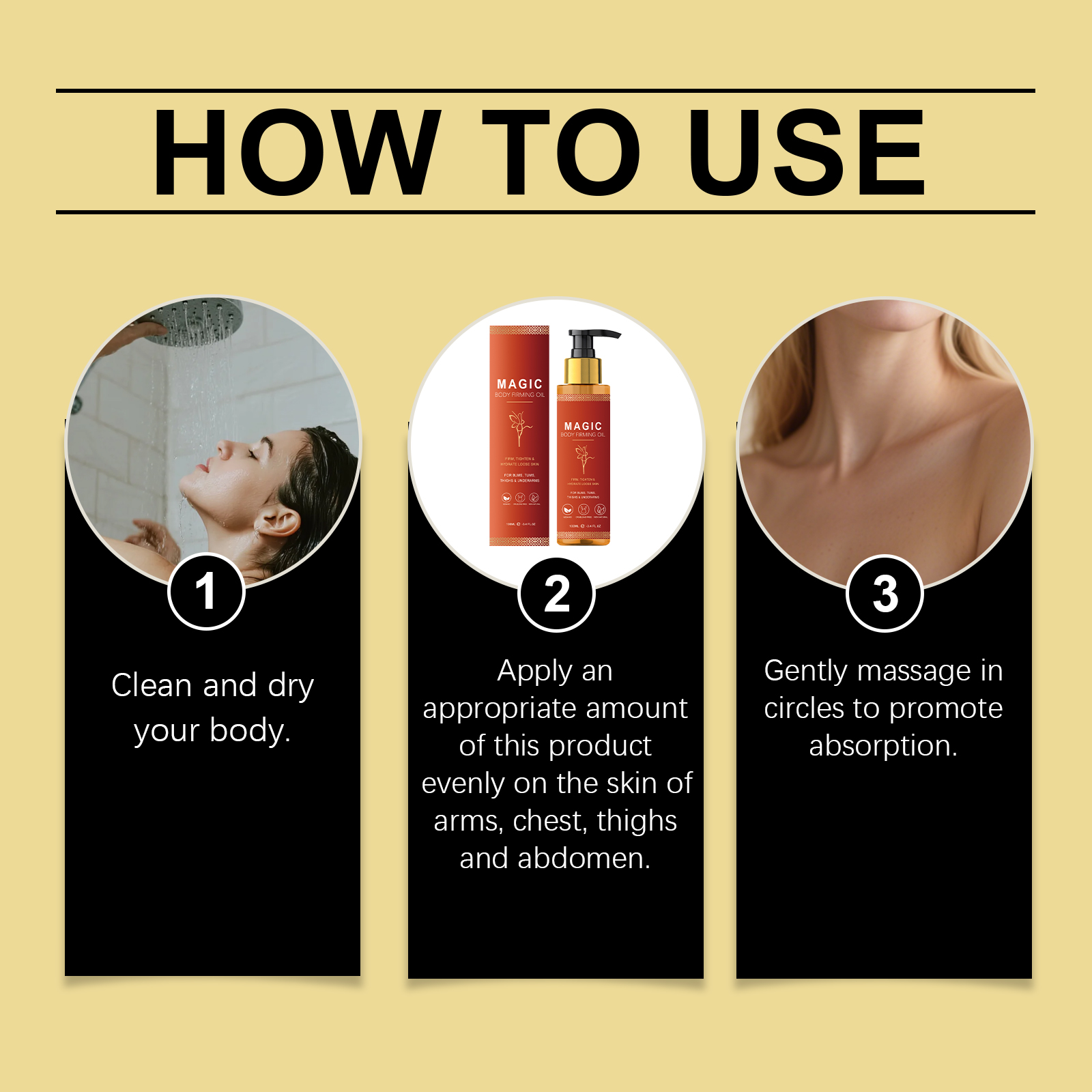 Body Moisturizing Oil Gentle Nourishing Hydrating For Daily Skin Care On External Human Body Skin