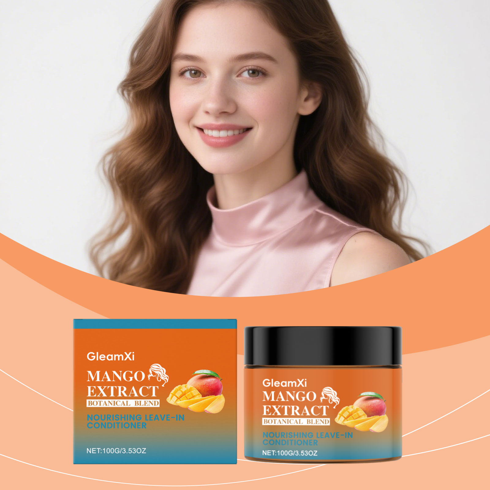 Mango Leave In Hair Conditioner Moisturizing Soft Hair Care Scalp Hydrating Clean Scalp Hair