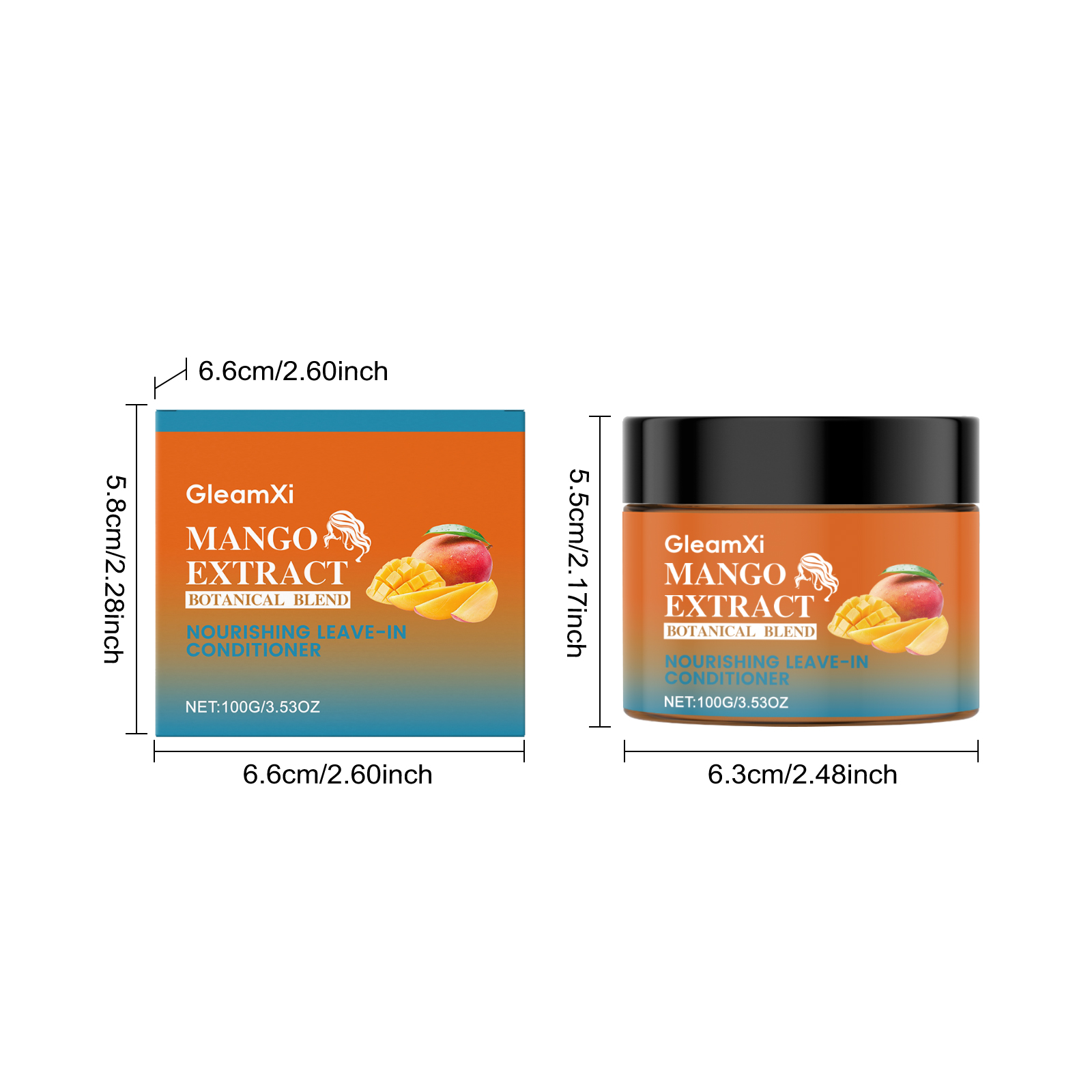 Mango Leave In Hair Conditioner Moisturizing Soft Hair Care Scalp Hydrating Clean Scalp Hair