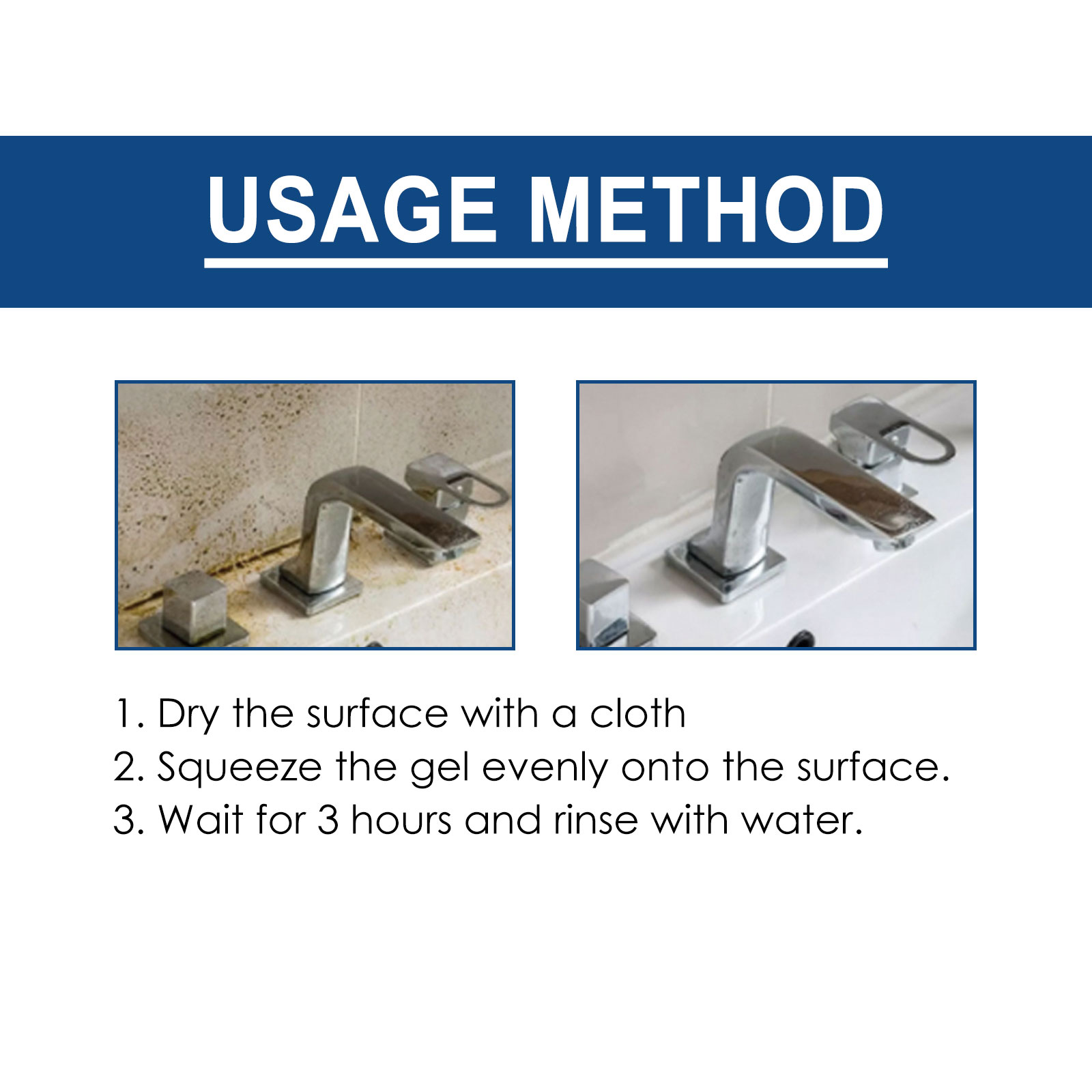Mold Remover Gel Household Powerful AntiMold Cleaning Detergent Bathroom Wall Tile Floor Stain