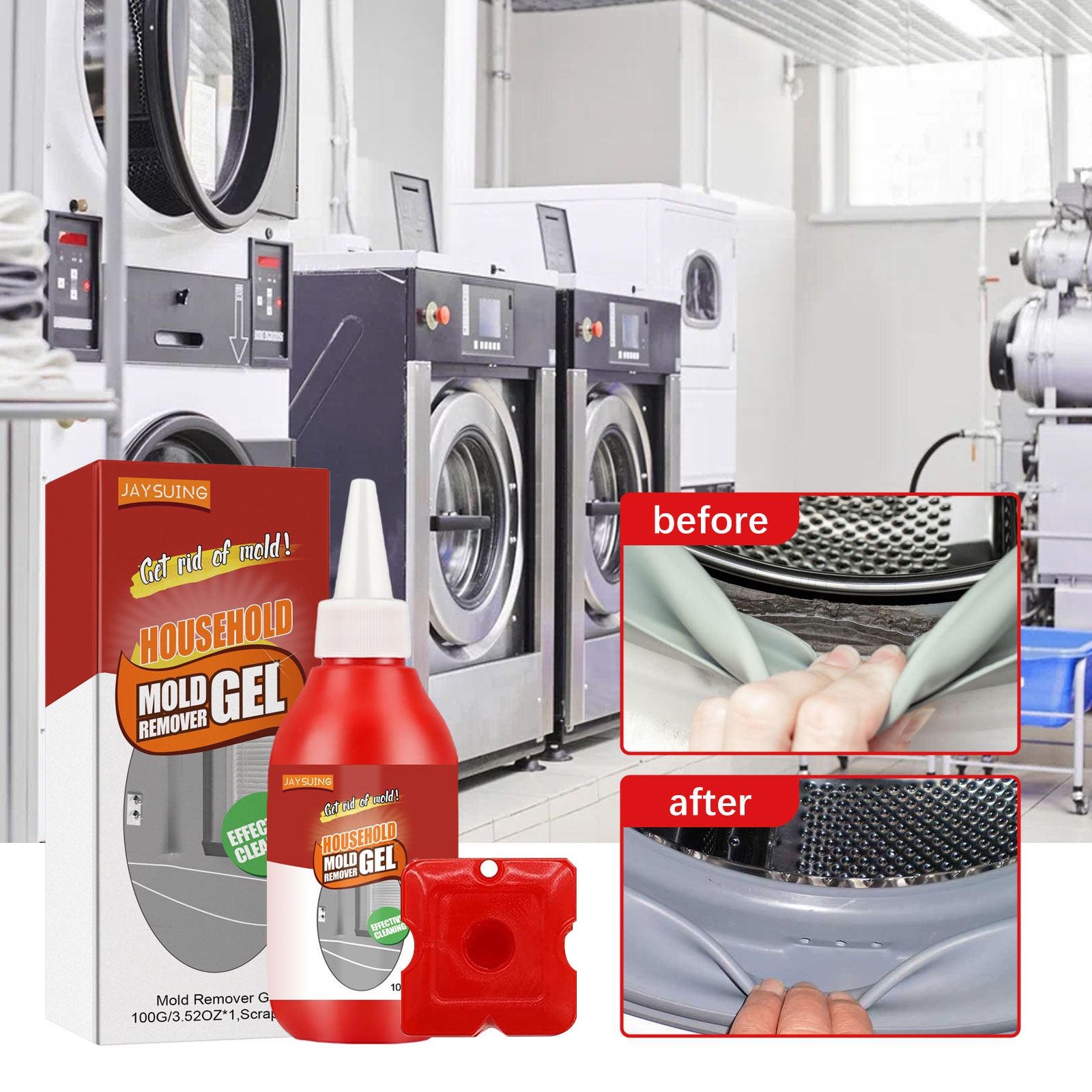Mold Remover Gel Household Powerful AntiMold Cleaning Detergent Bathroom Wall Tile Floor Stain