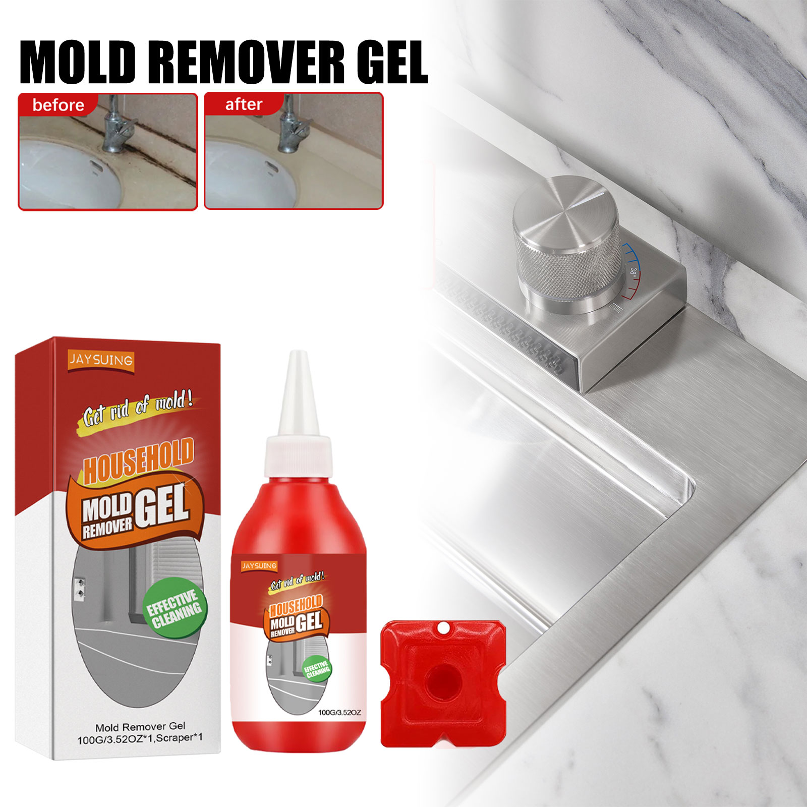Mold Remover Gel Household Powerful AntiMold Cleaning Detergent Bathroom Wall Tile Floor Stain