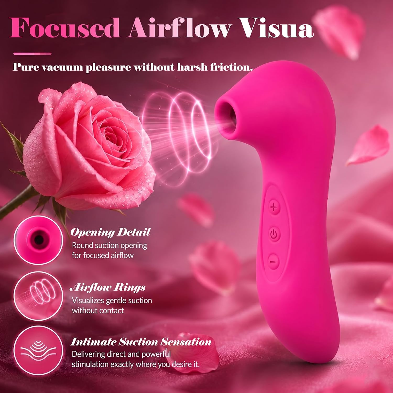 Vibrating Sucking Nipple Clitoral Stimulator Vibrator Sex Suction Vibrater Sex Toy Silent G-Spot Stimulation Clit Sucker