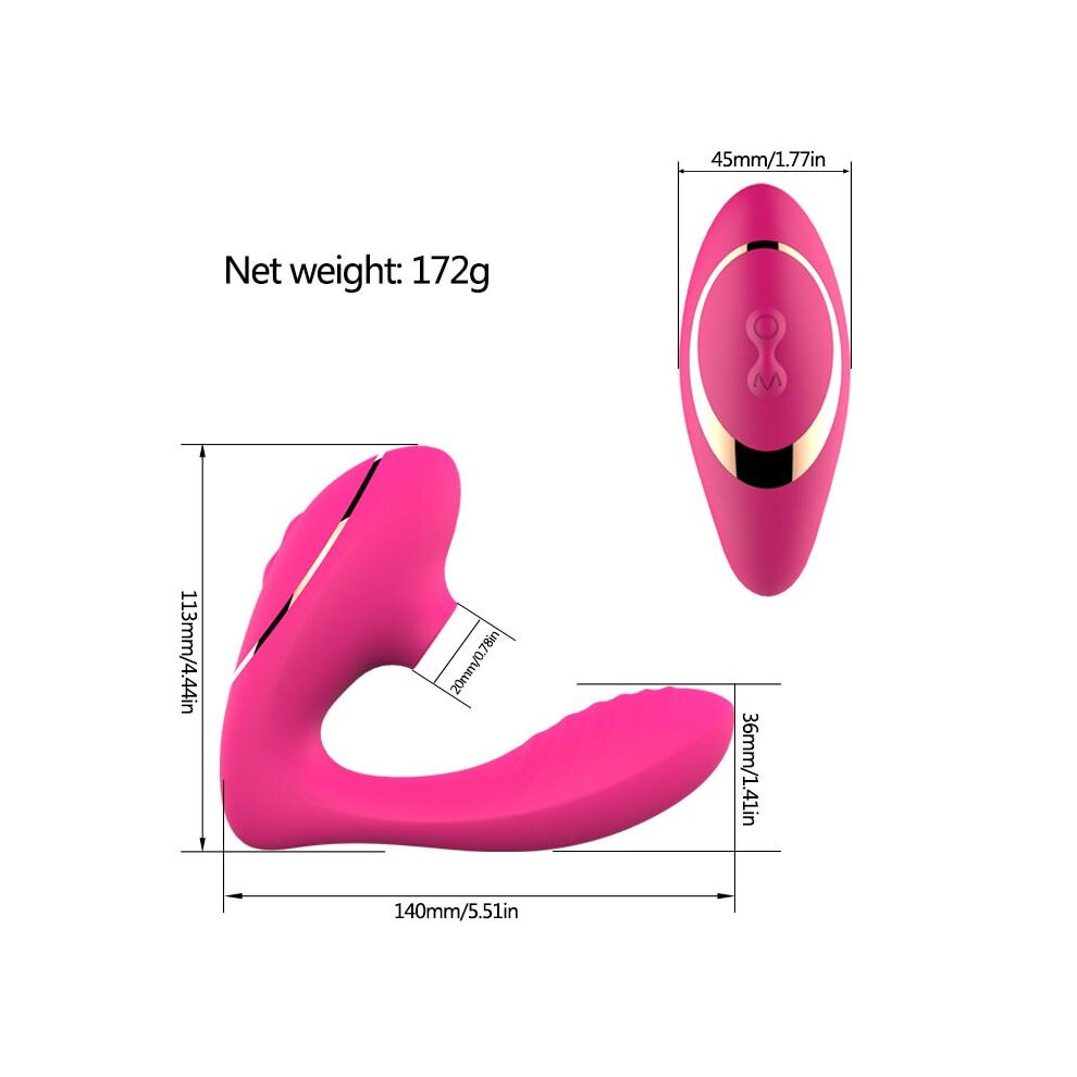 Sucking Clitoris Vibrator Oral Tongue Wearable G-Spot Clit Stimulation