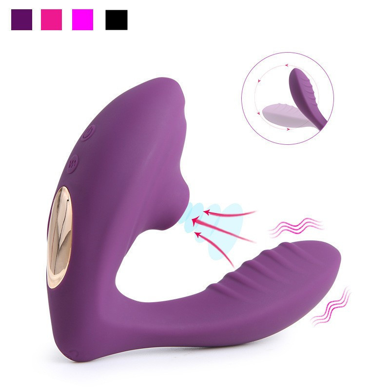 Sucking Clitoris Vibrator Oral Tongue Wearable G-Spot Clit Stimulation