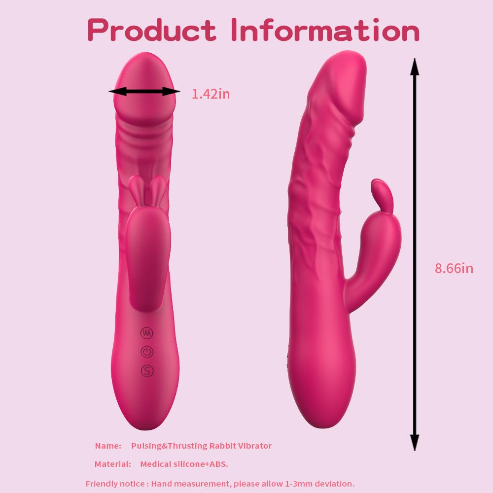 (Black) Women Sex Toys Pulse Vibrating Wand Dual Motor Clitoral Stimulator Masturbator Adult Toys  G-Spot Dildo AV Wand Adult Pleasure
