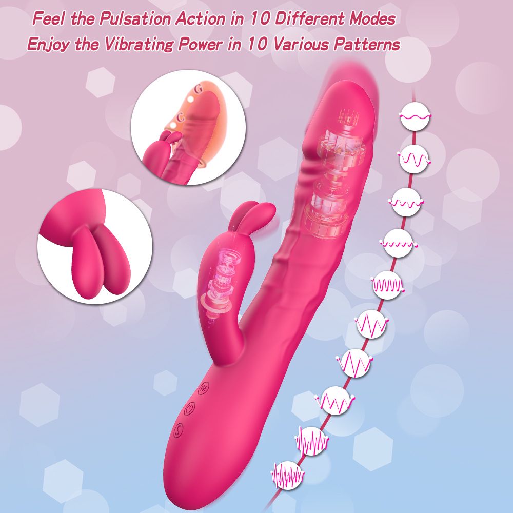 (Black) Women Sex Toys Pulse Vibrating Wand Dual Motor Clitoral Stimulator Masturbator Adult Toys  G-Spot Dildo AV Wand Adult Pleasure