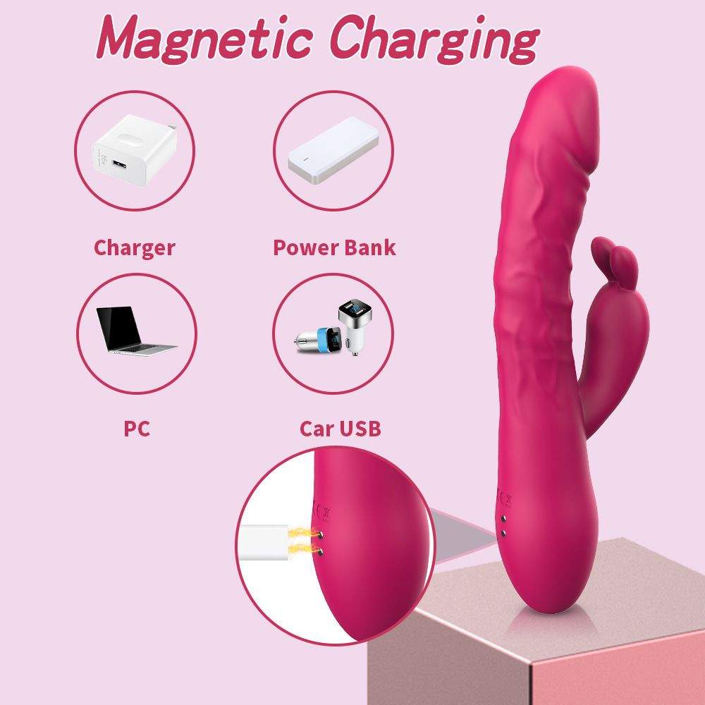 (Black) Women Sex Toys Pulse Vibrating Wand Dual Motor Clitoral Stimulator Masturbator Adult Toys  G-Spot Dildo AV Wand Adult Pleasure