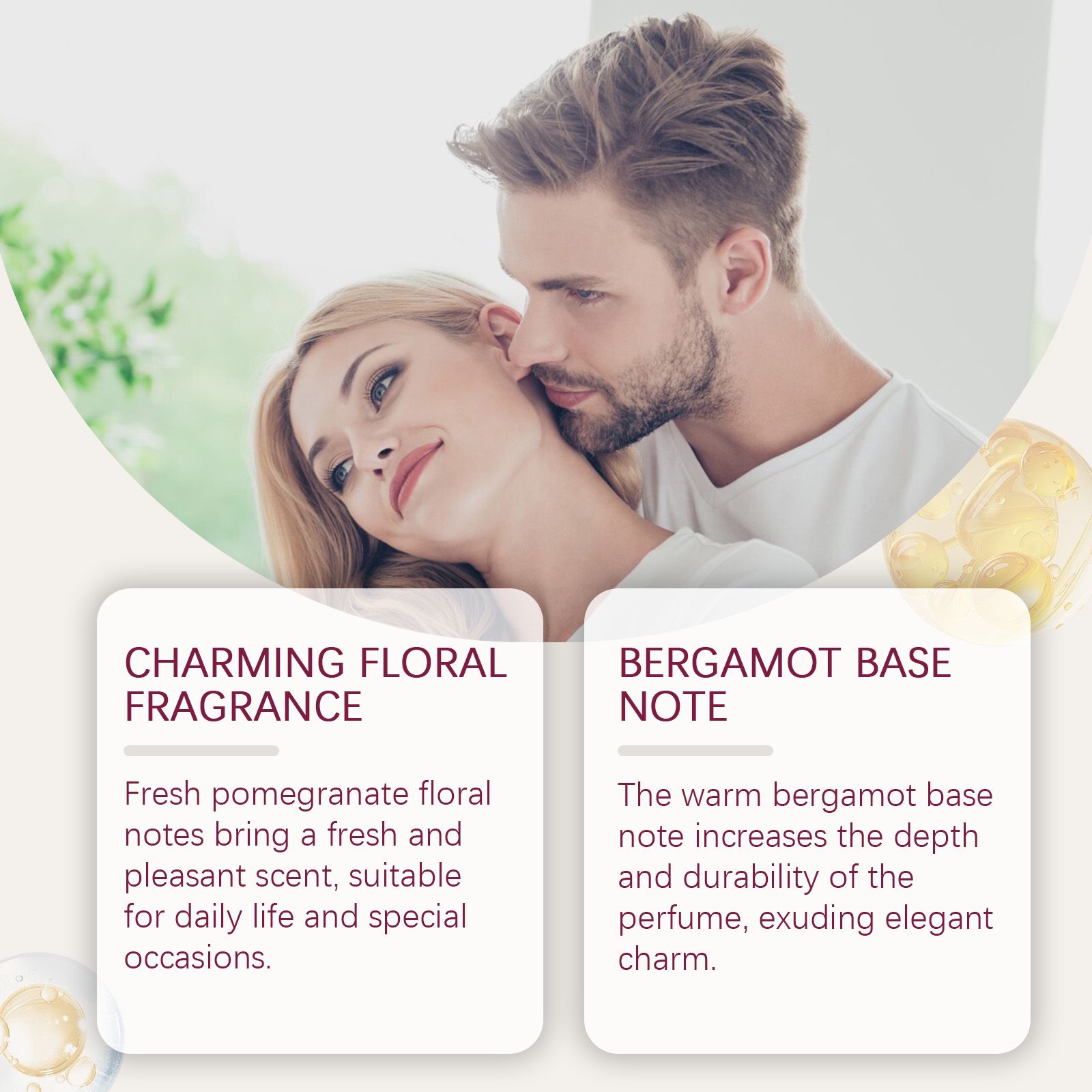 Pomegranate Blossom Perfume Fresh Long Lasting Portable For Daily Wear And Dates