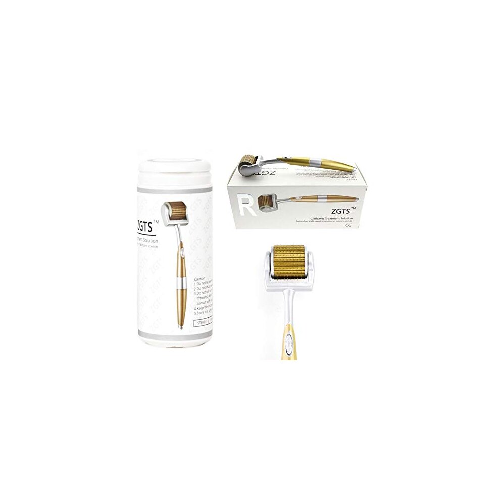 ZGTS Derma Roller Micro Needle - 0.25MM 192 Needle Titanium Luxury Roller - FDA Approved
