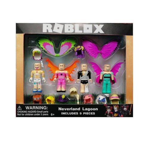 (5# Neverland Lagoon-With Box) Roblox Game Figma Oyuncak Champion Robot Mermaid Playset